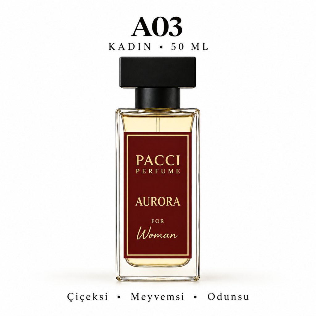 PACCI A03 Kadın Parfümü 50 ML – Çiçeksi • Meyvemsi • Odunsu