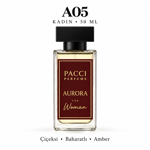 PACCI A05 Kadın Parfümü 50 ML – Çiçeksi • Baharatlı • Amber
