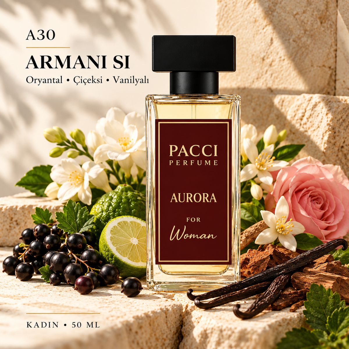 Giorgio Armani Sì esintili PACCI A30 kadın parfümü 50 ML