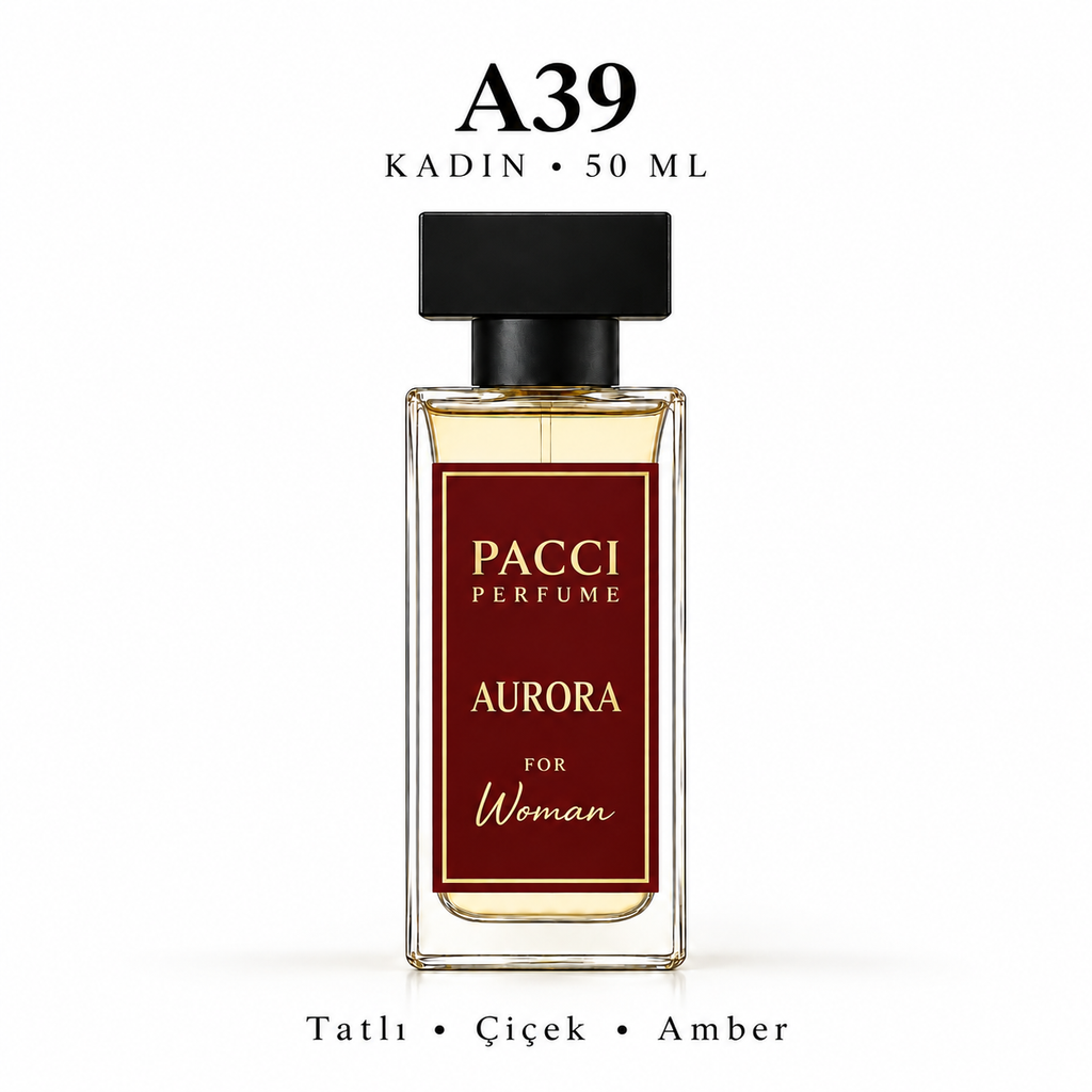 PACCI A39 Kadın Parfümü 50 ML – Tatlı • Çiçek • Amber