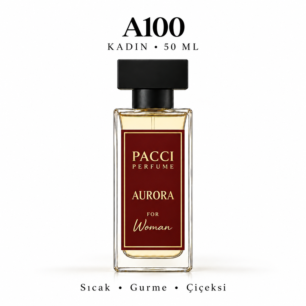 PACCI A100 Kadın Parfümü 50 ML – Sıcak • Gurme • Çiçeksi