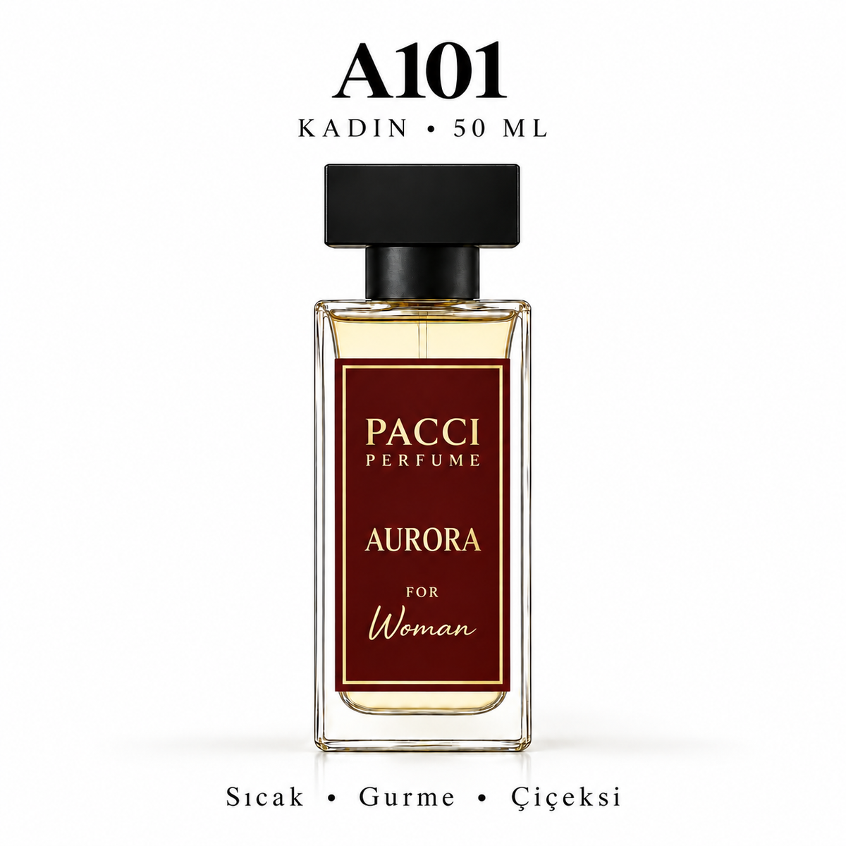 PACCI A101 Kadın Parfümü 50 ML – Sıcak • Gurme • Çiçeksi