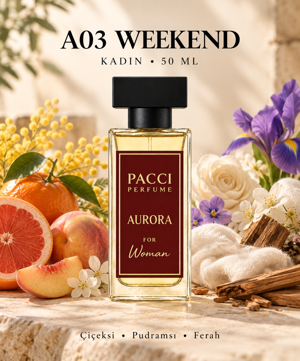 Burberry Weekend esintili PACCI A03 kadın parfümü 50 ML