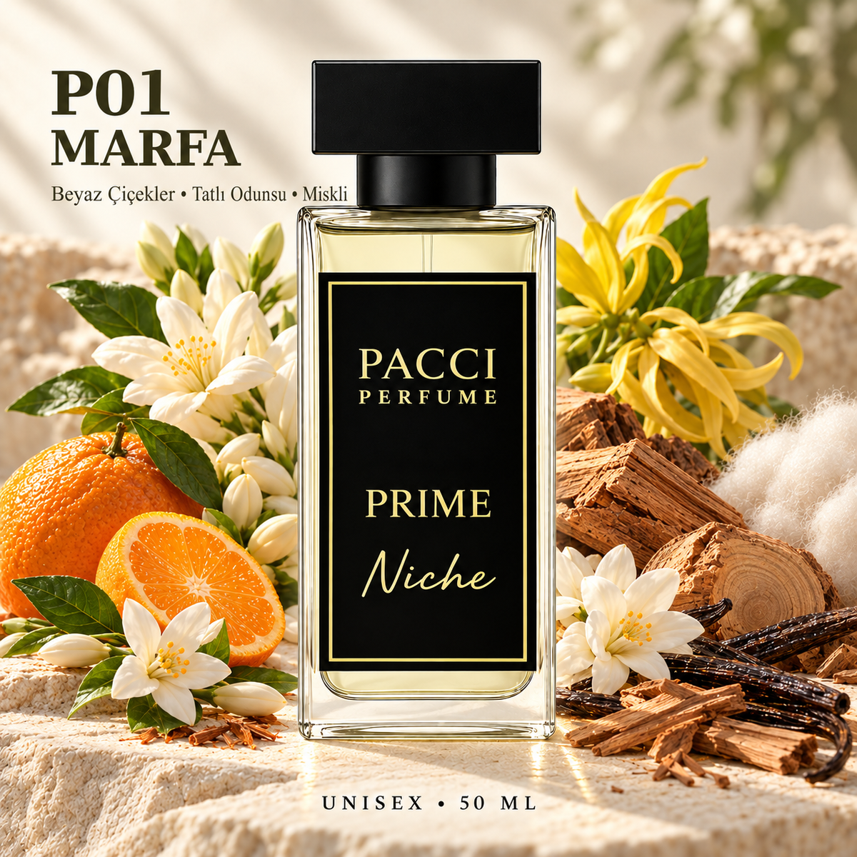 Memo Marfa esintili PACCI P01 niche unisex parfüm 50 ML