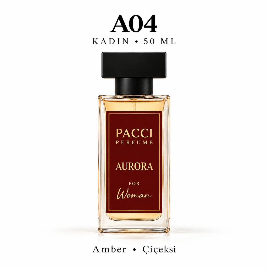 PACCI A04 Kadın Parfümü 50 ML – Amber • Çiçeksi