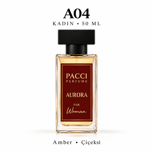 PACCI A04 Kadın Parfümü 50 ML – Amber • Çiçeksi