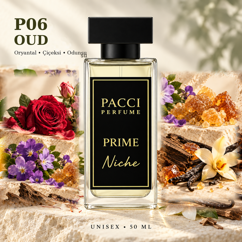 Kurkdjian Oud Satin Mood esintili PACCI P06 niche unisex parfüm 50 ML