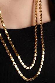 22K Altın Kaplama Arpa  Kolye