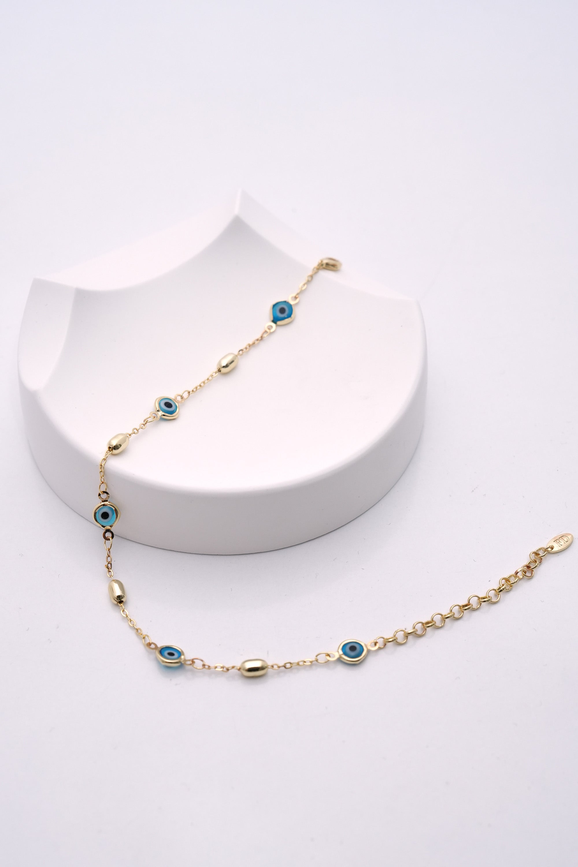 Nazar Rotası 14K Altın Kaplama Luxe Halhal