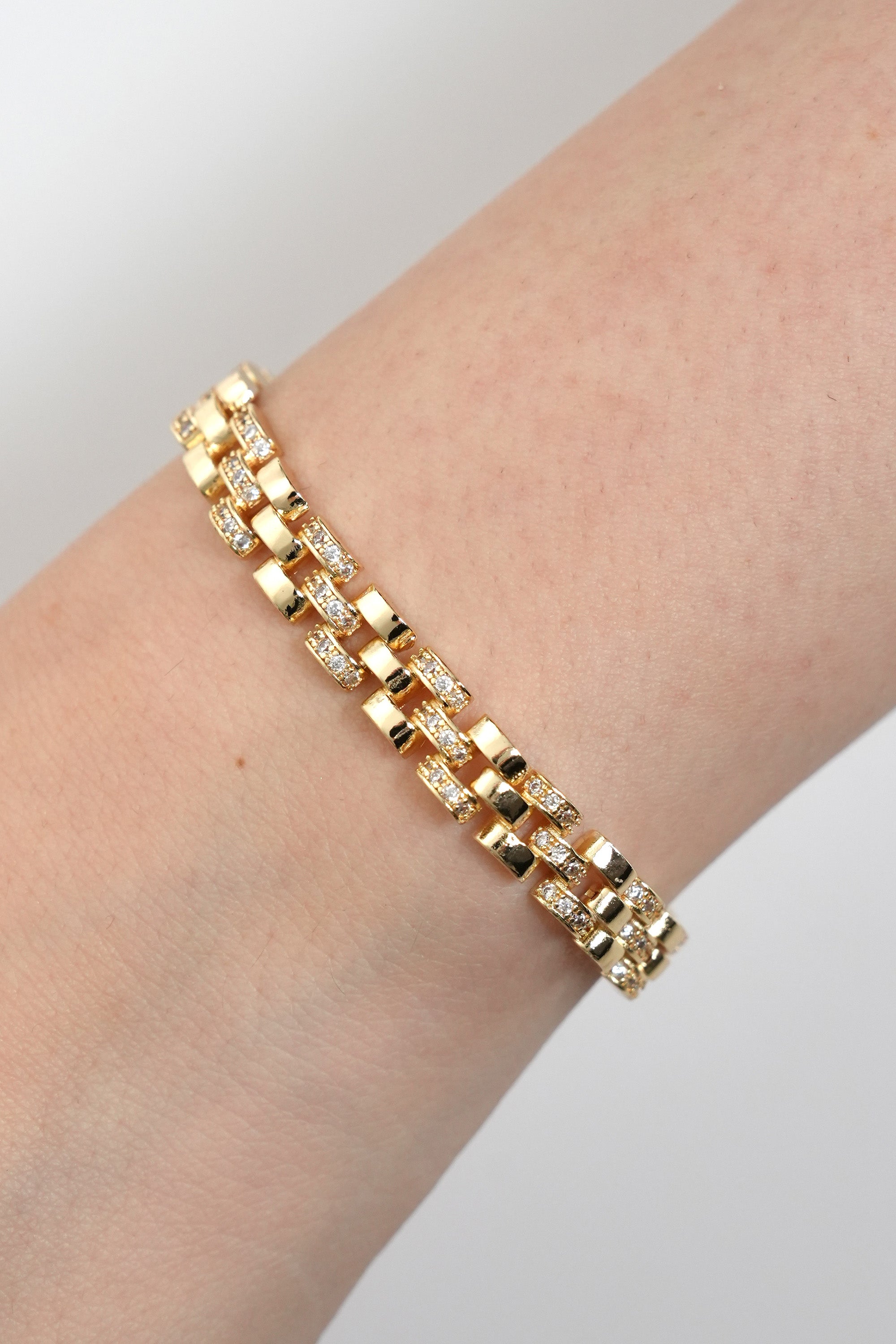 Çift Hat Gücü 14K Vip Bileklik