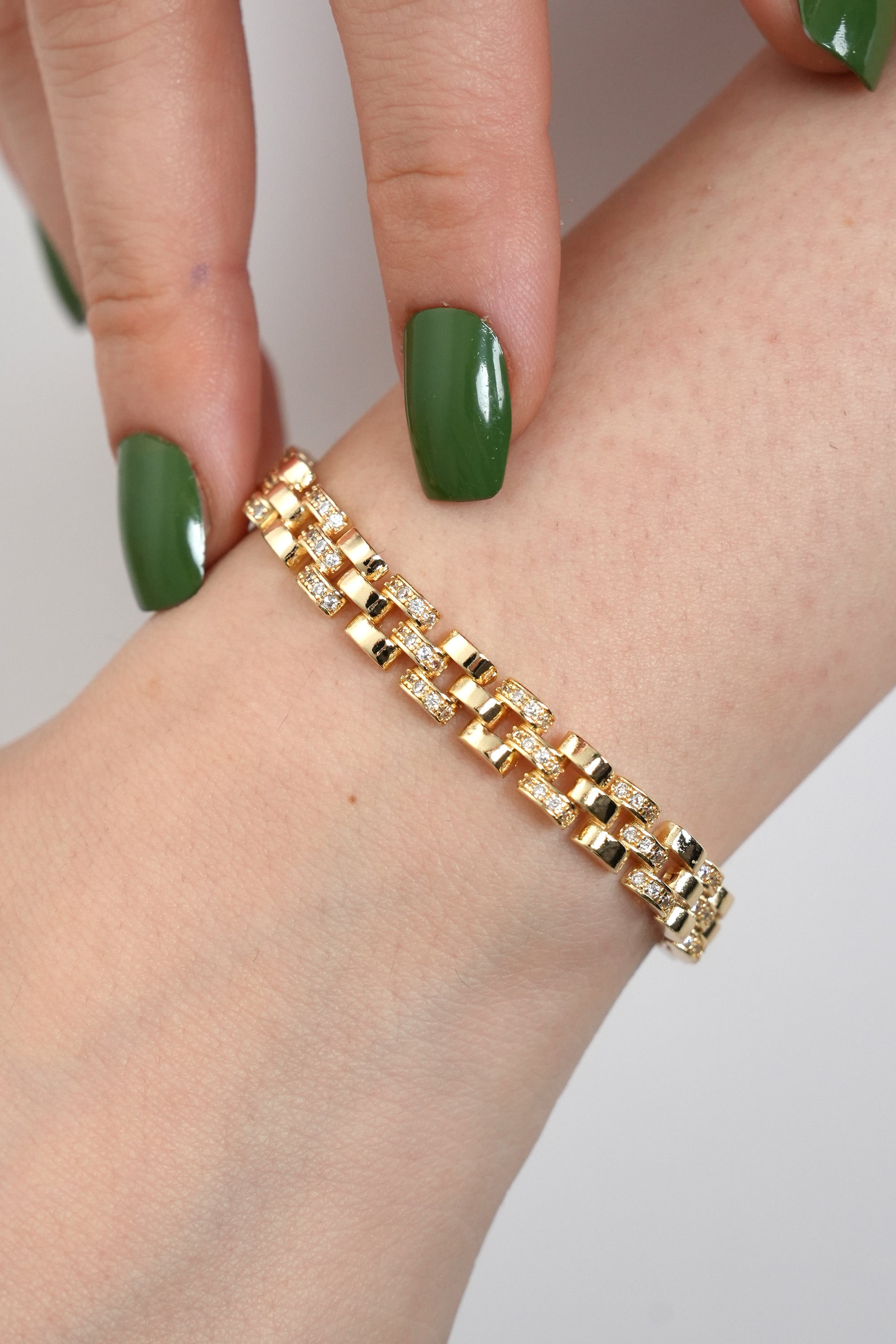 Çift Hat Gücü 14K Vip Bileklik