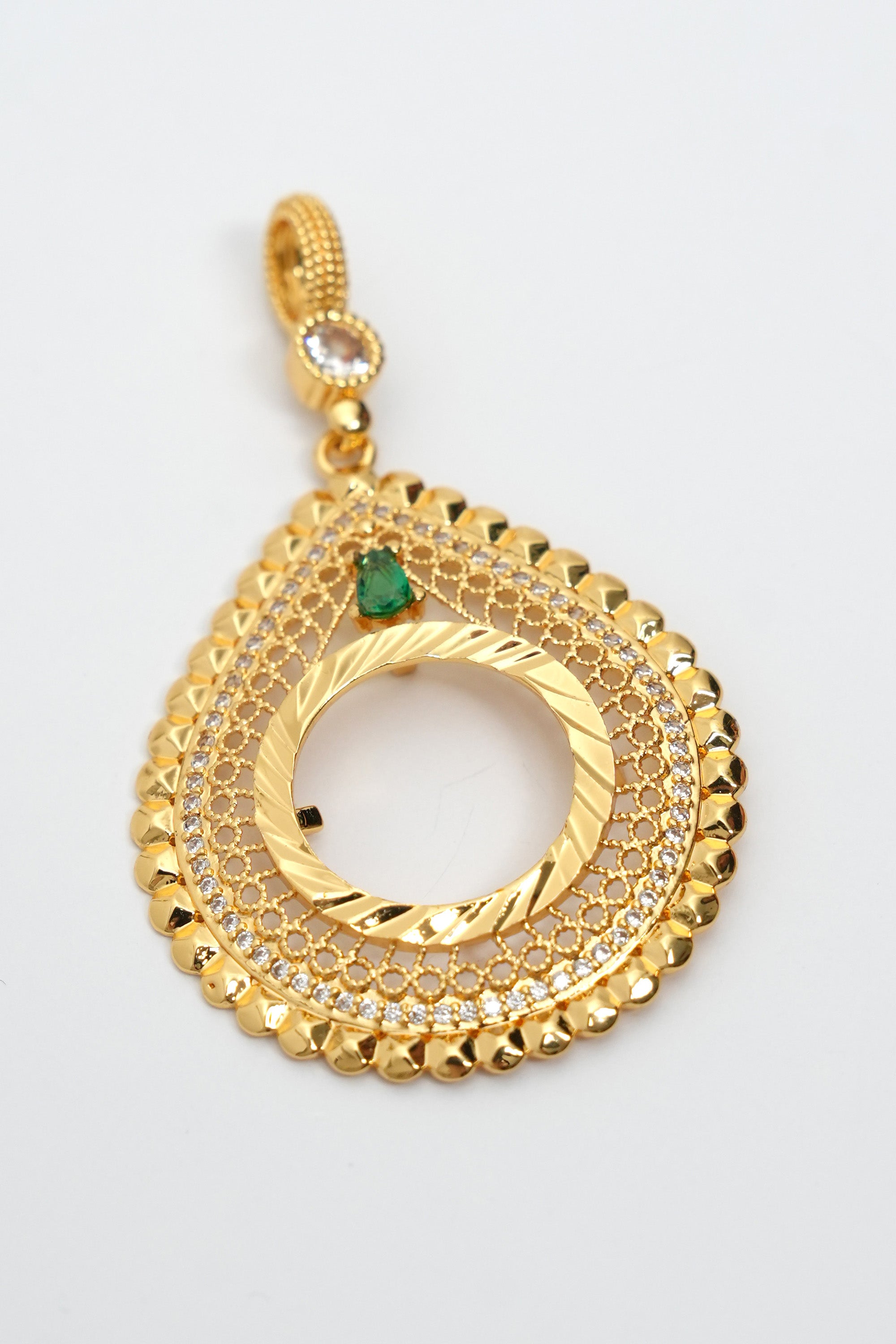 Hünkâr Miras Rozeti 22K Altın Kaplama Kolye Ucu