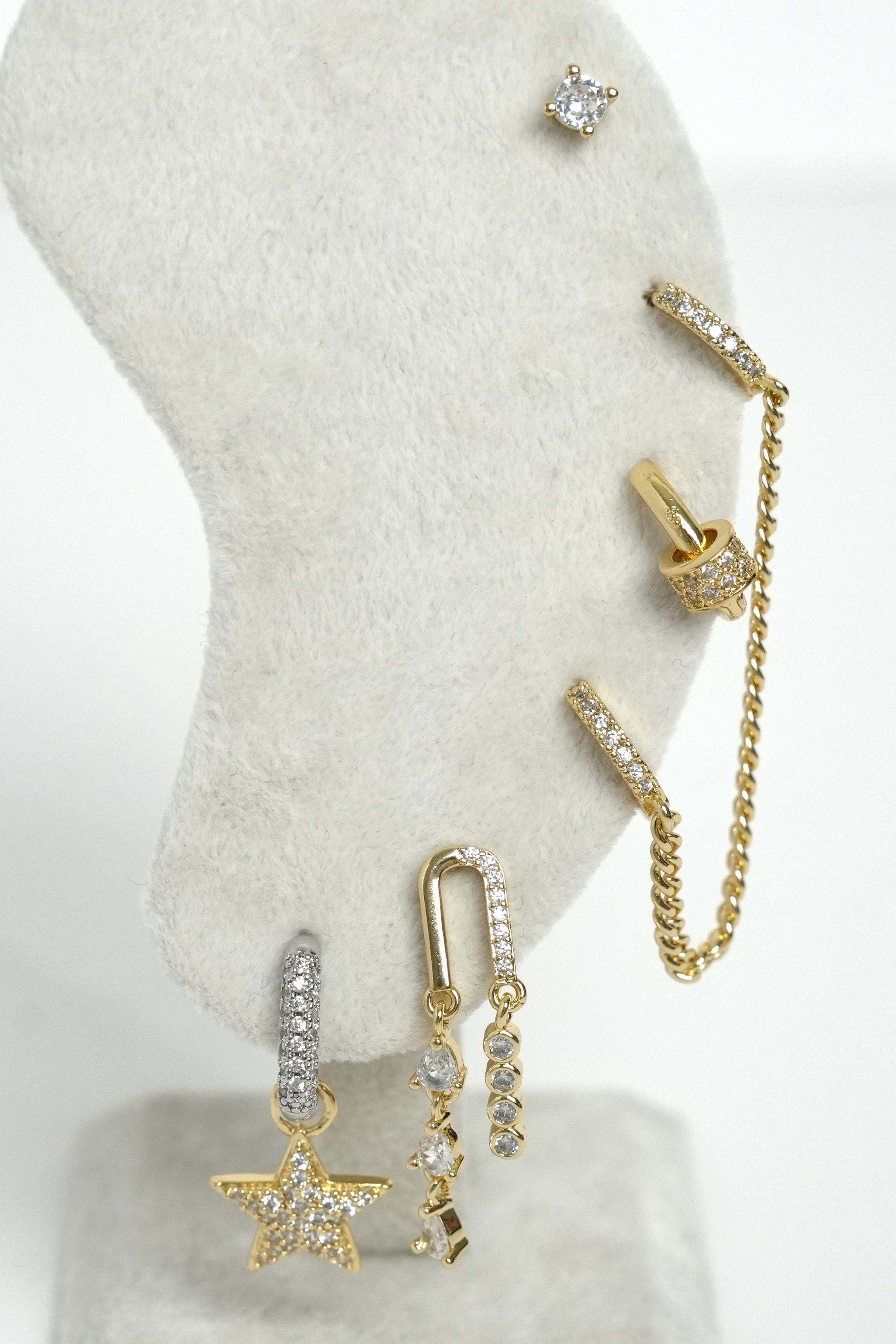 Altın Yörünge Çoklu Luxe Küpe