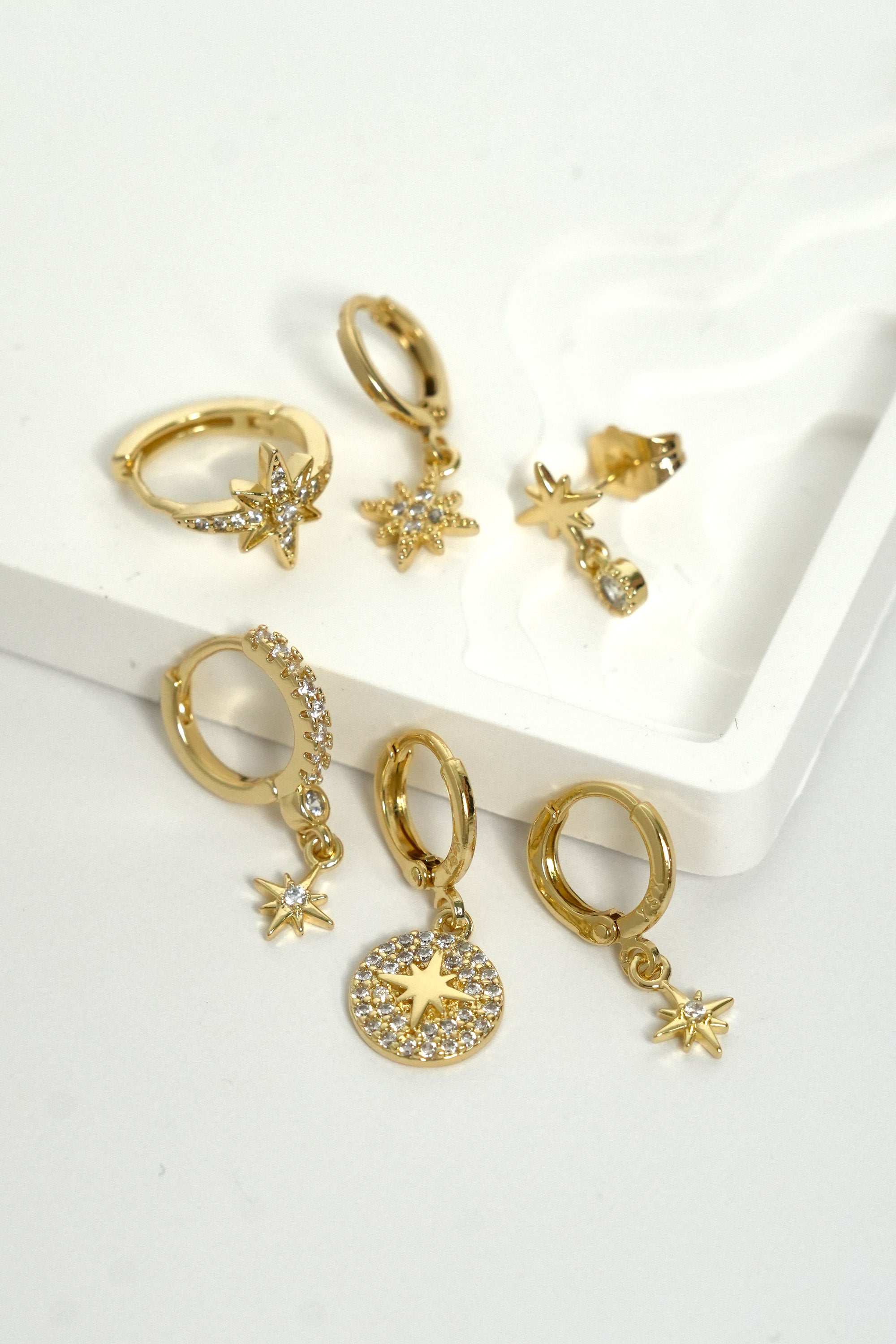 Yıldız Ritüeli Çoklu Luxe Küpe