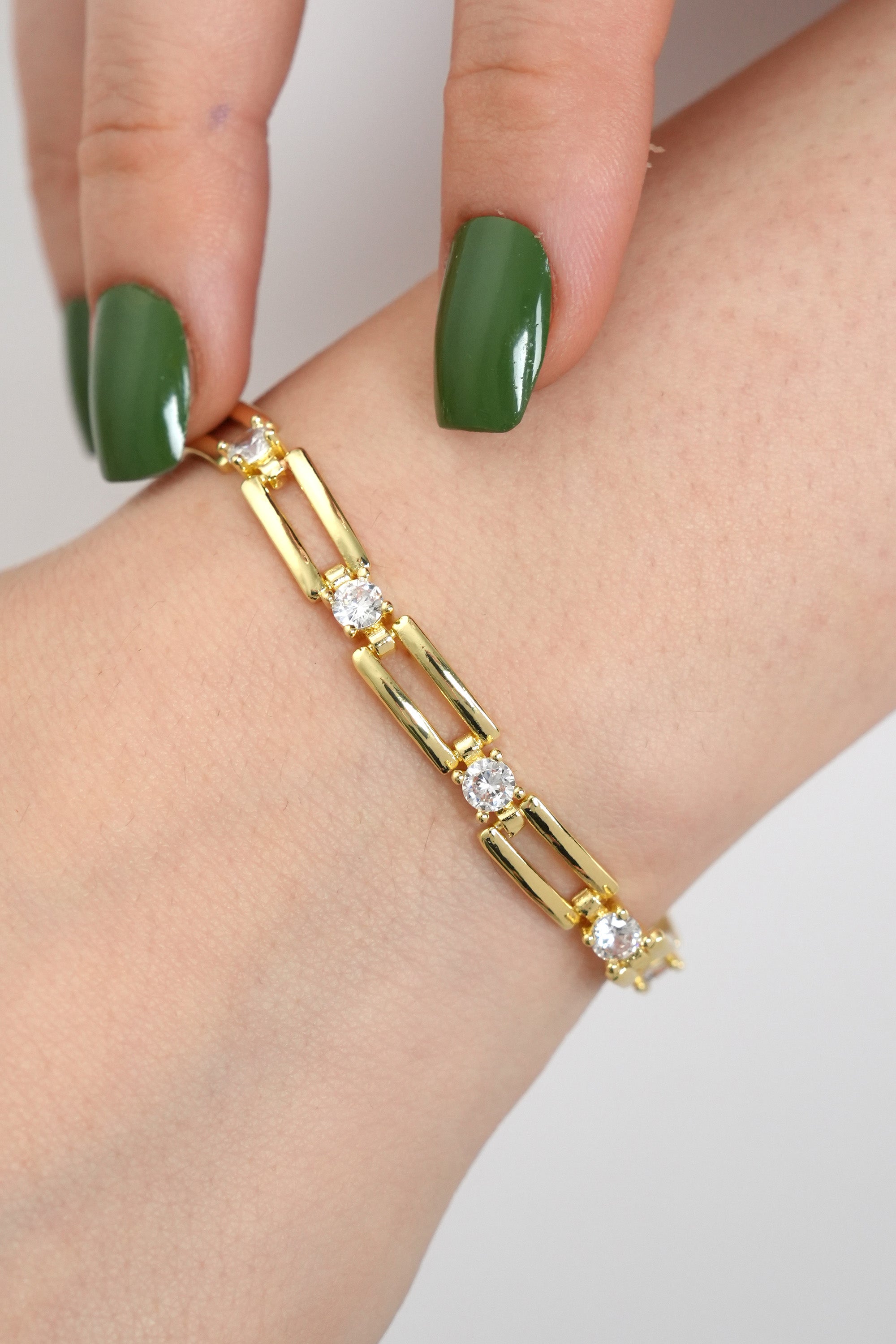 Işık Aralığı 14K Vip Bileklik