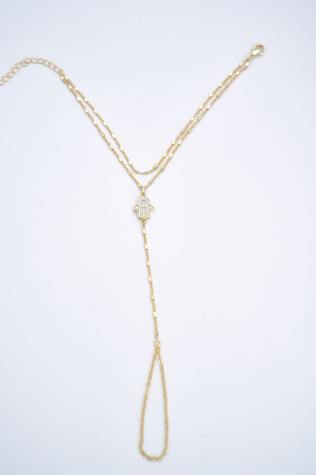 Hamsa Işıltısı 14K Altın Kaplama Şahmeran