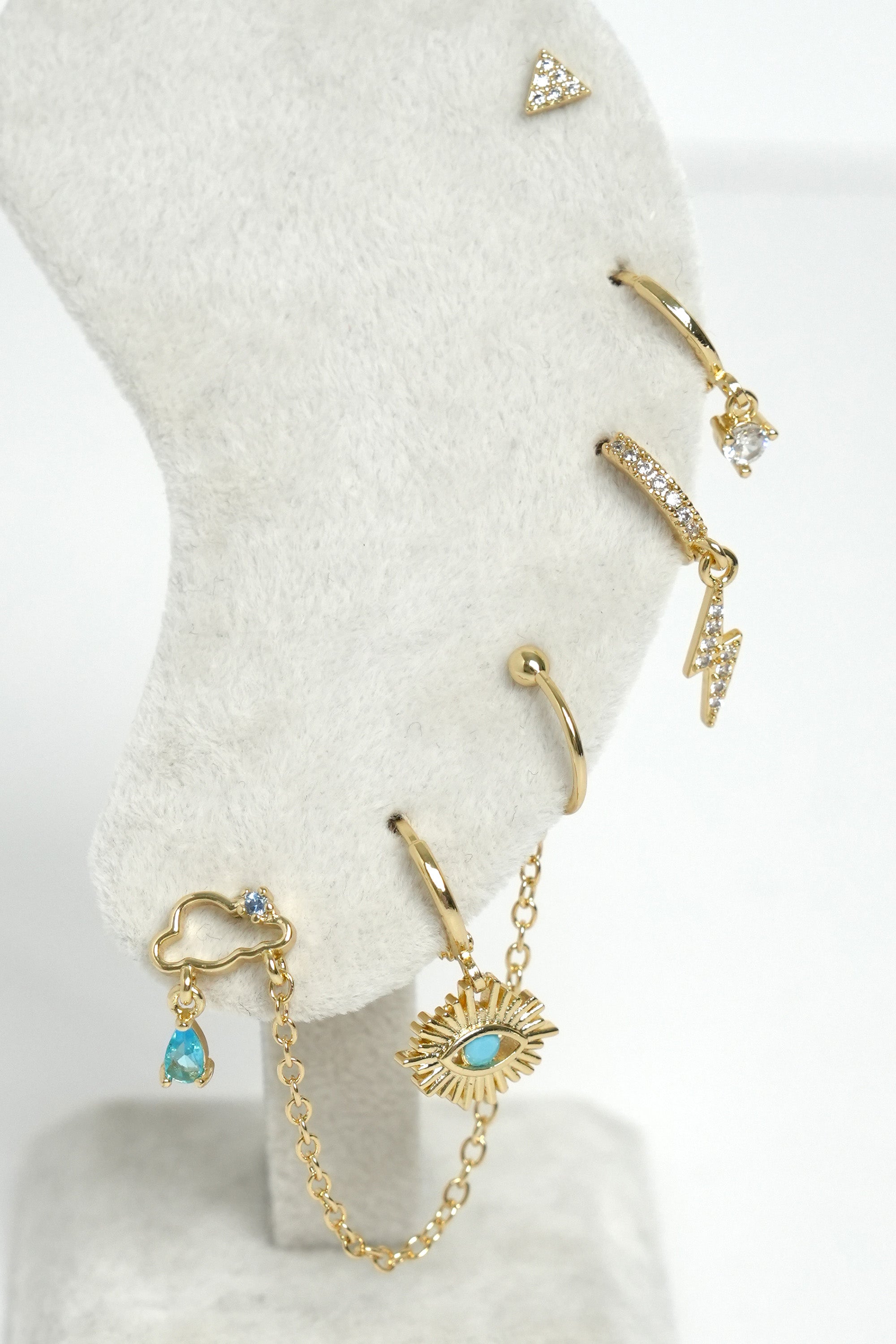 Berrak Göz Işığı Çoklu Luxe Küpe