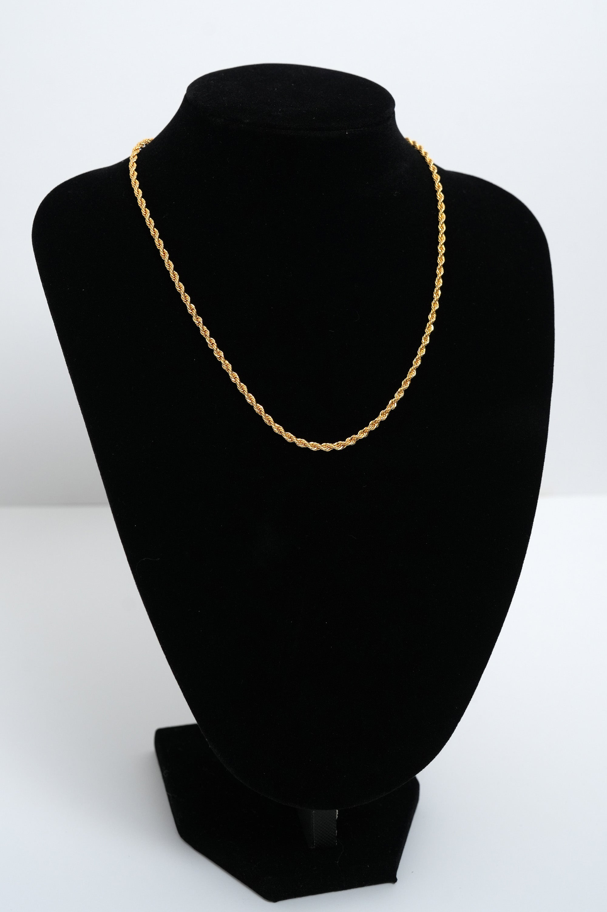 Klasik 40 cm Burgu 22K Altın Kaplama Kolye