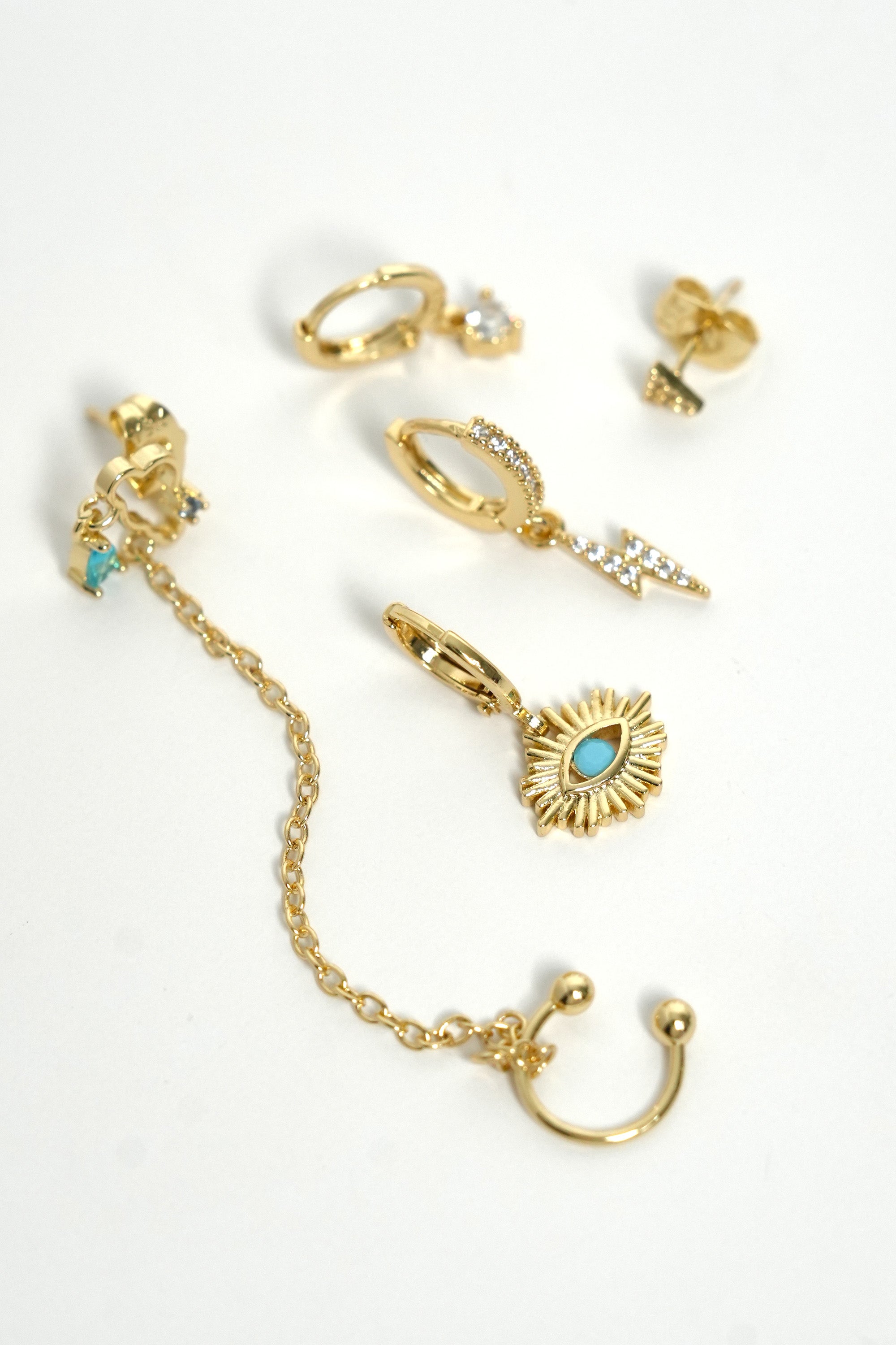 Berrak Göz Işığı Çoklu Luxe Küpe