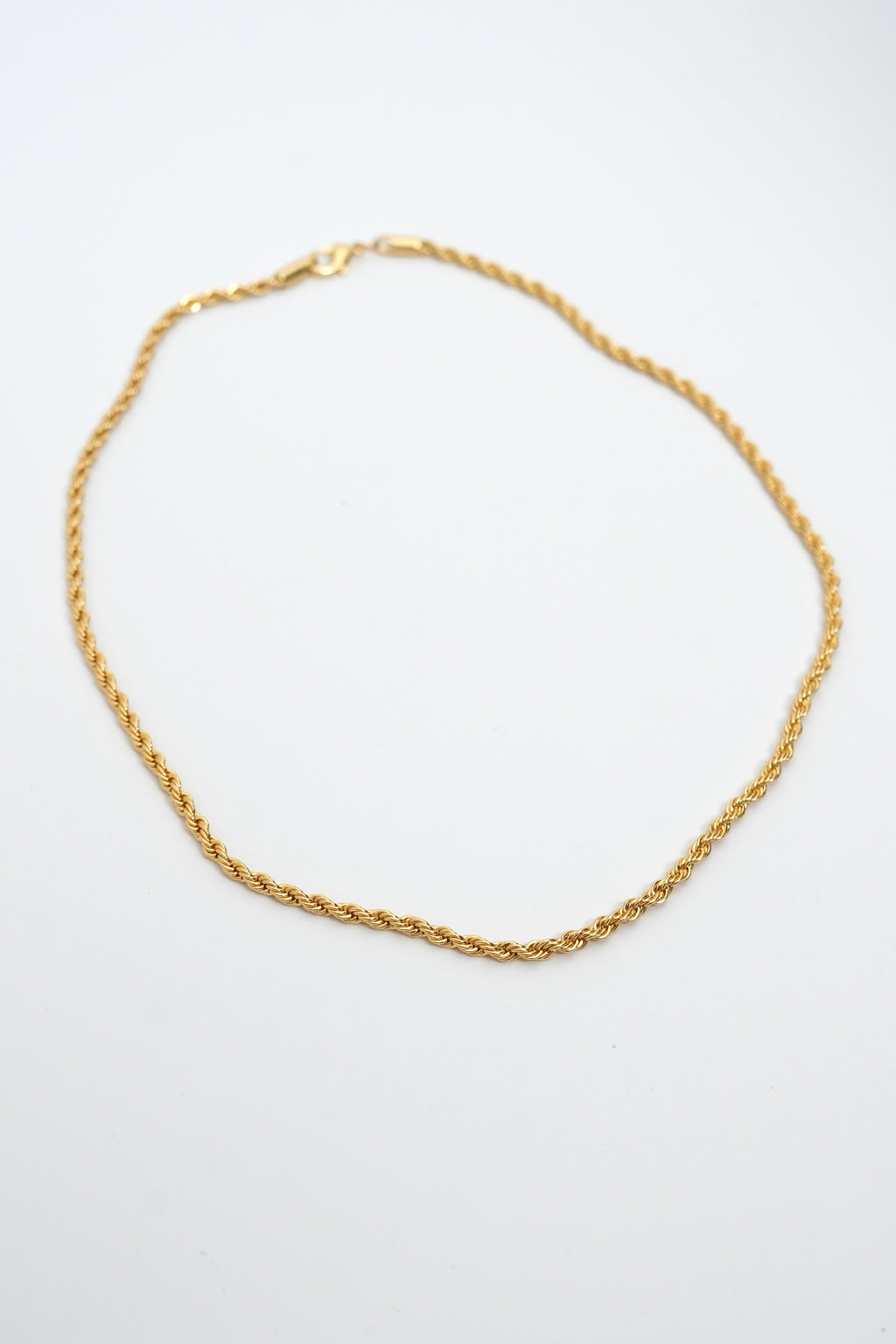 Klasik 40 cm Burgu 22K Altın Kaplama Kolye