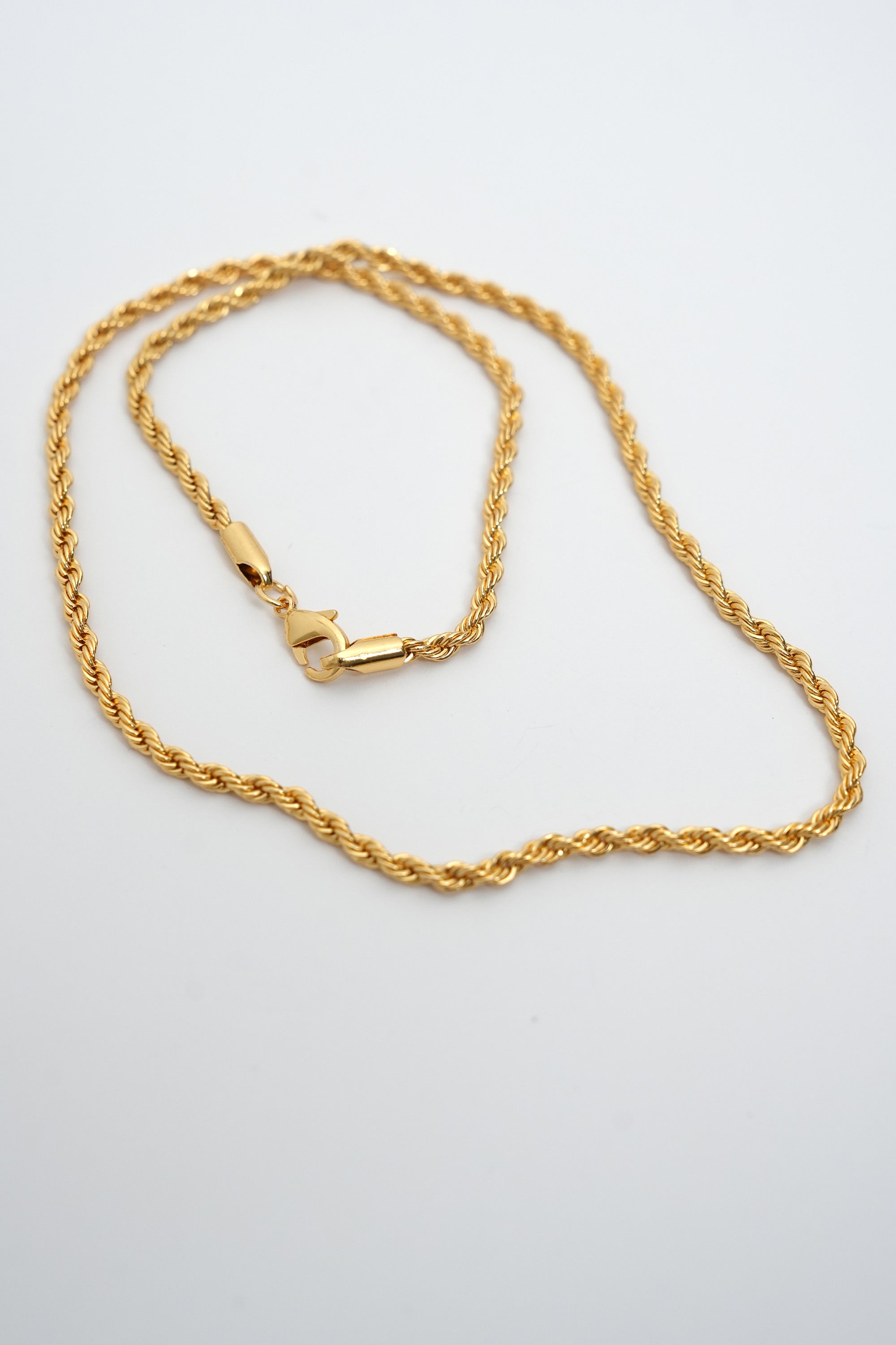 Klasik 40 cm Burgu 22K Altın Kaplama Kolye