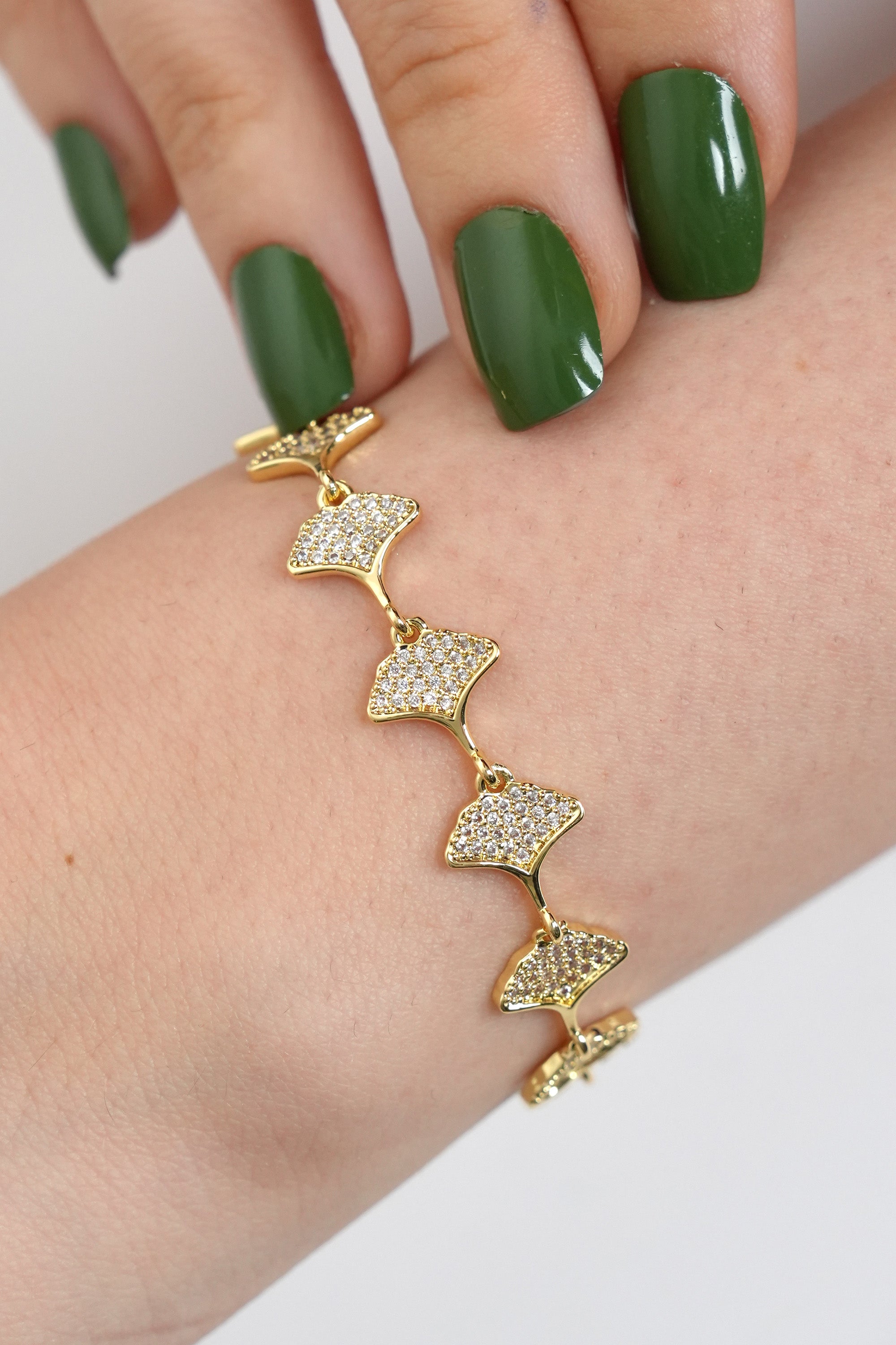 Kristal Bağlantı 14K Vip Bileklik