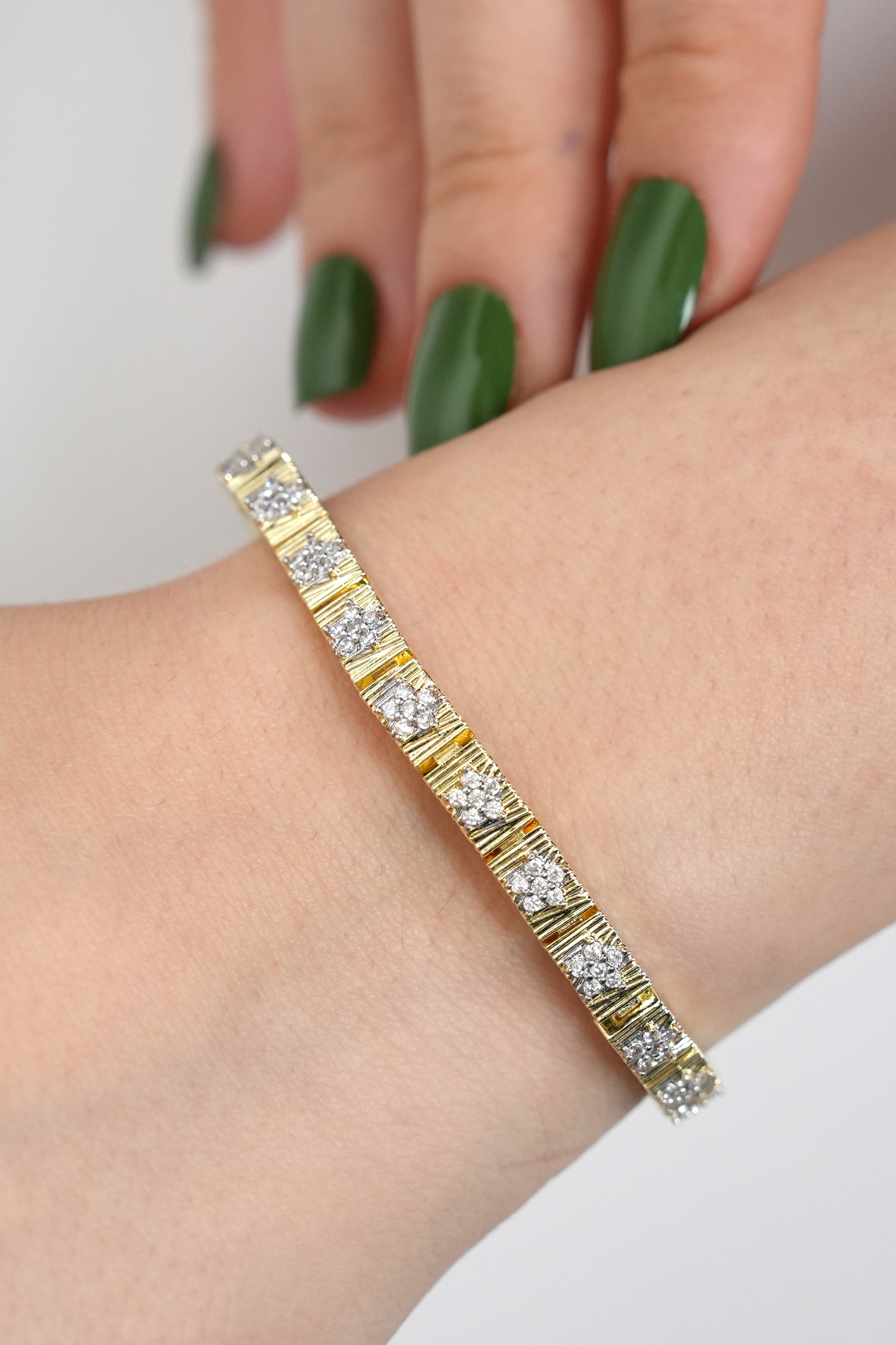 Altın Çiçek Dizisi 14K Vip Bileklik