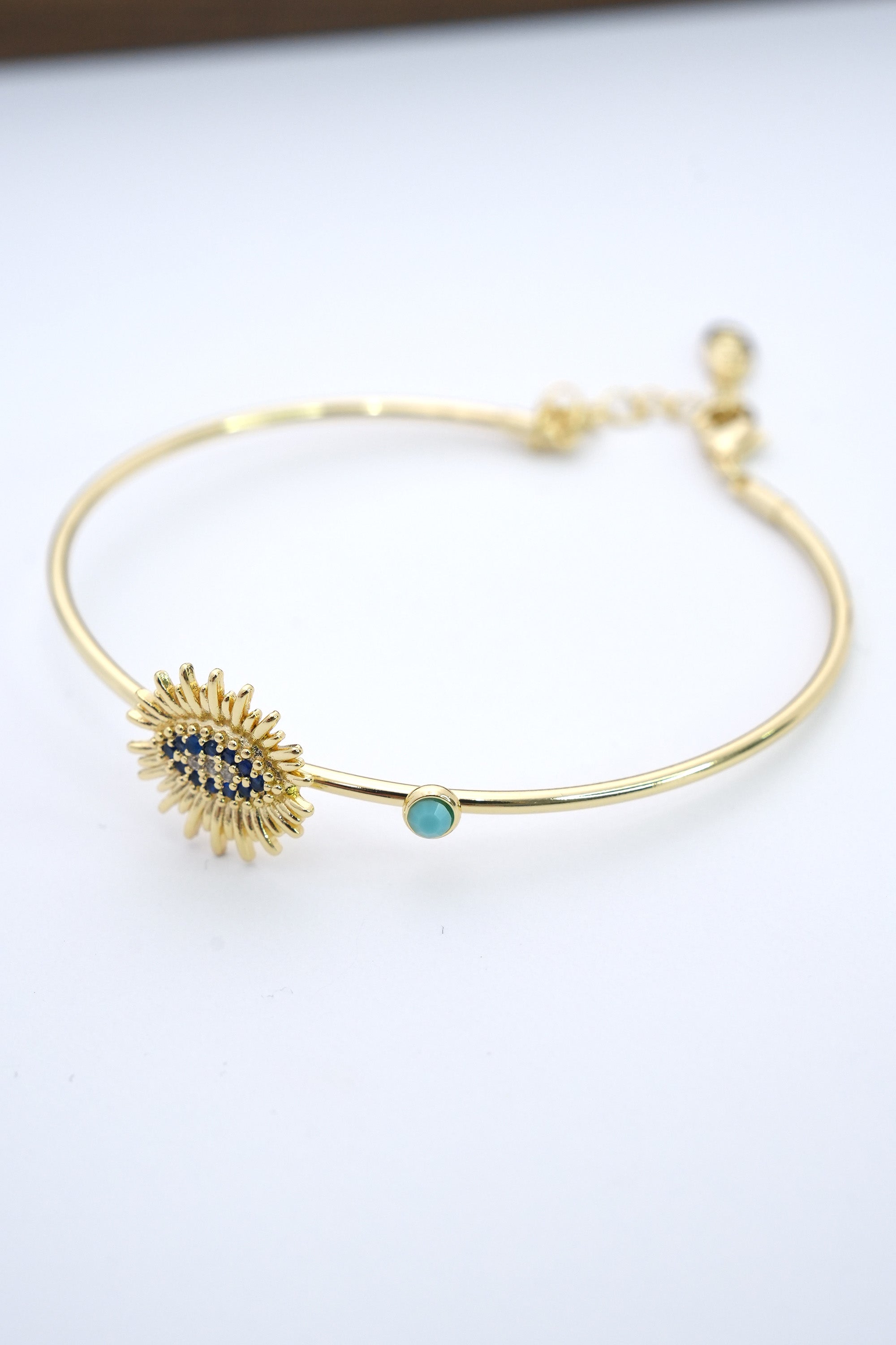 Nazar Güneşi 14K Altın Kaplama Luxe Bileklik