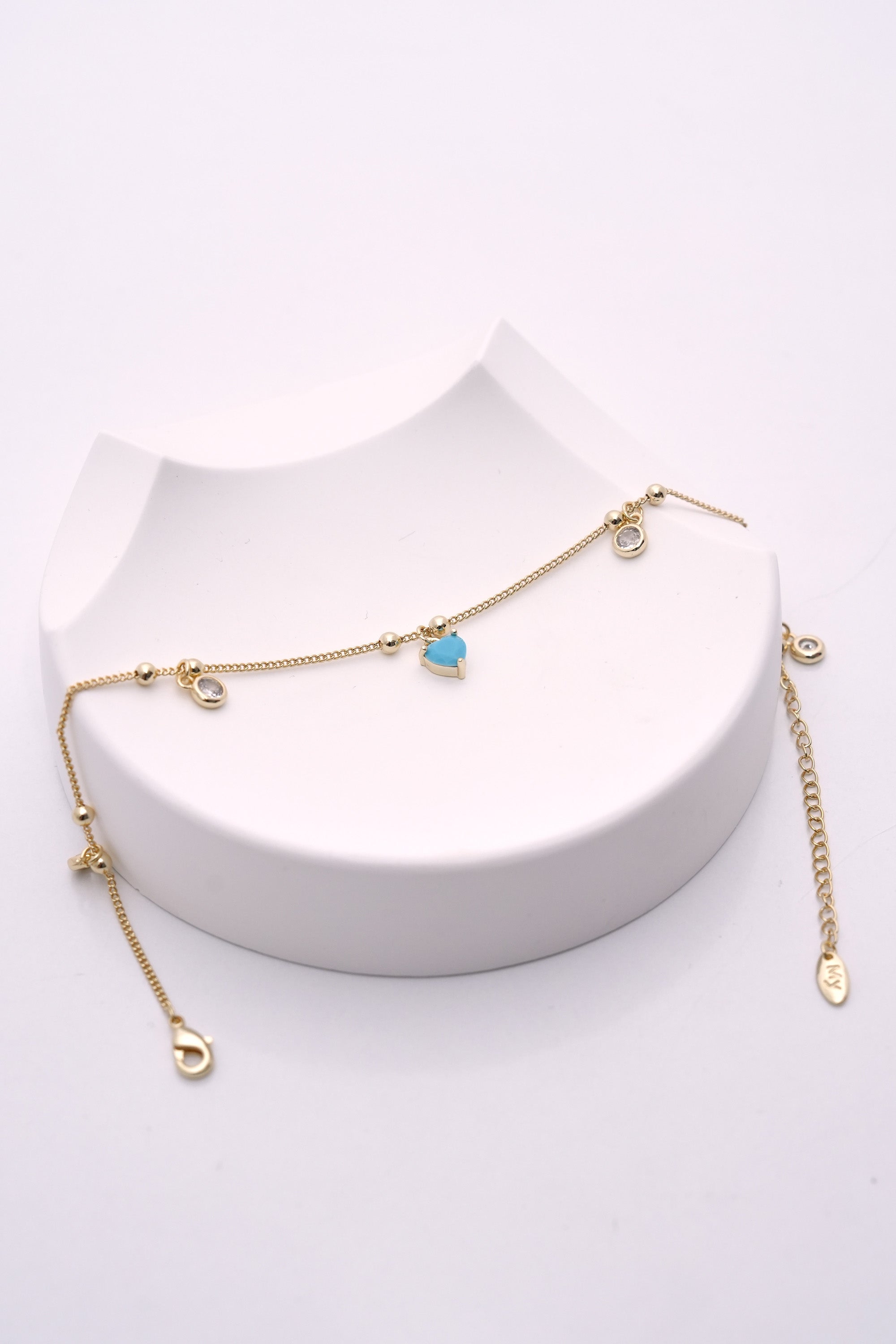 Turkuaz Dilek 14K Altın Kaplama Luxe Halhal