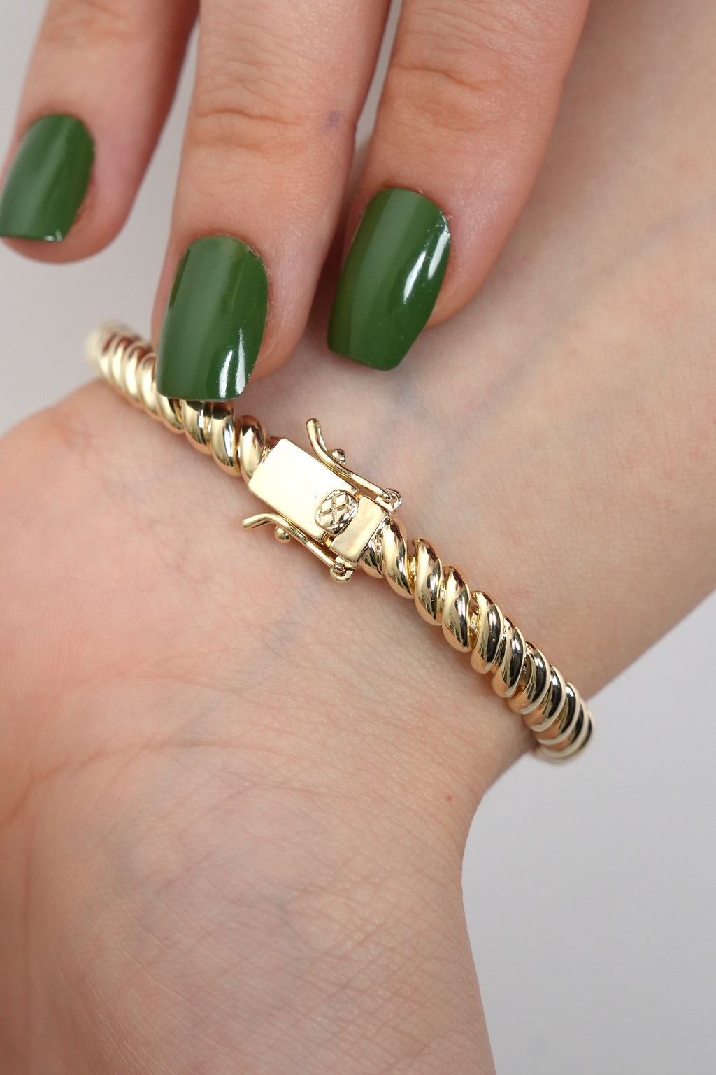 Zarif Sarmal Güç 14K Vip Bileklik