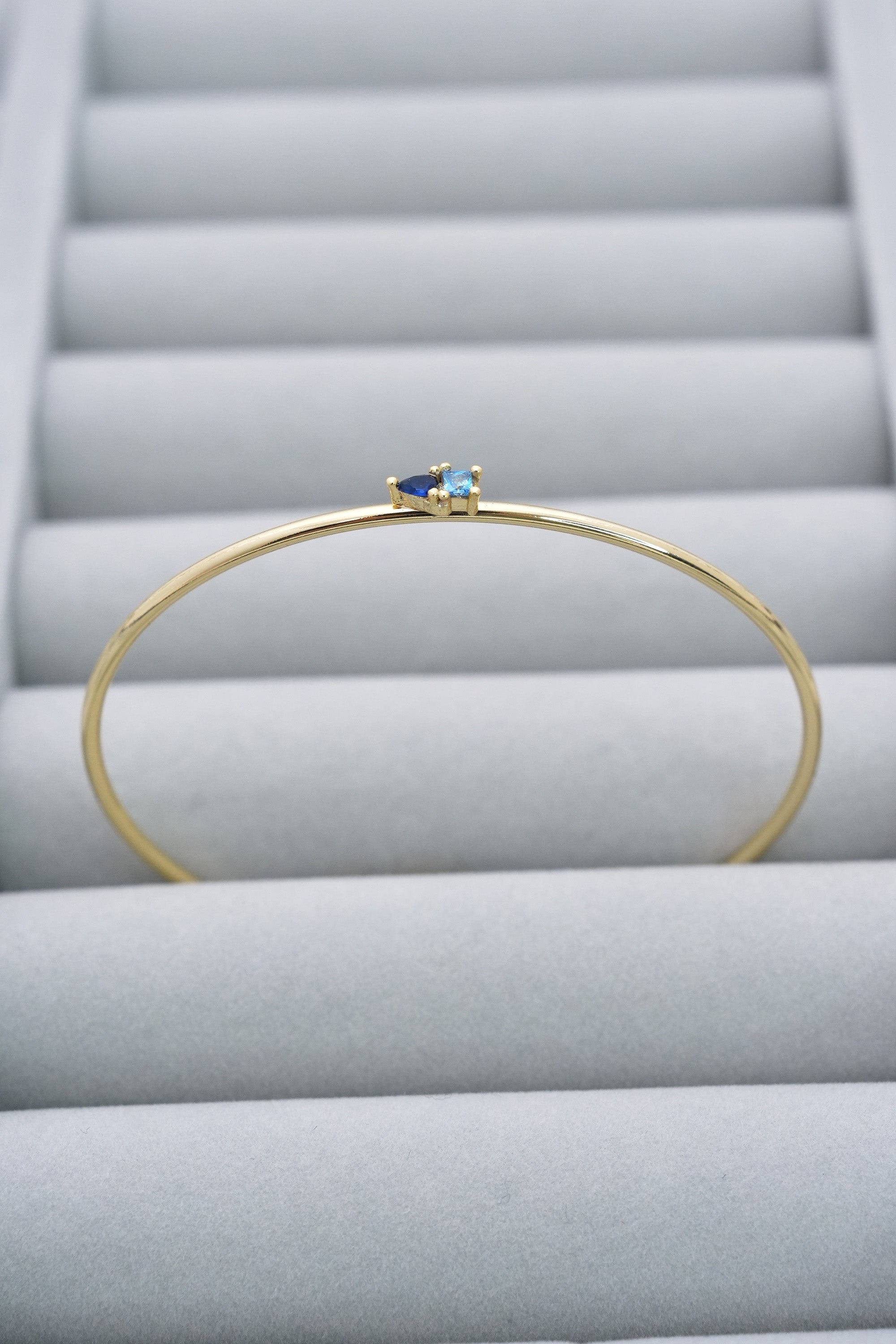 Gece Mavisi 14K Altın Kaplama Luxe Bileklik