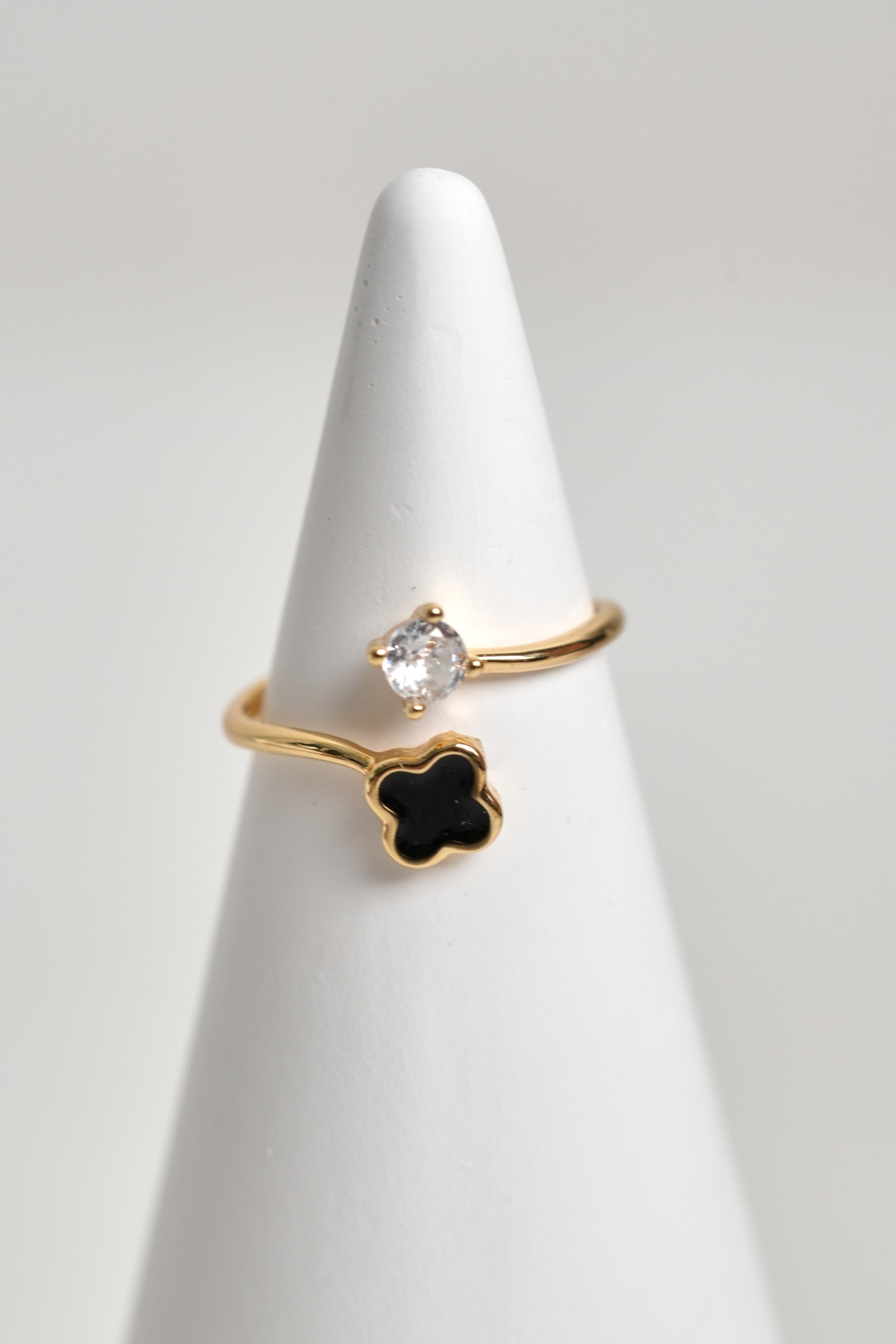 Gece Tılsımı 14K Altın Kaplama Vintage Yüzük