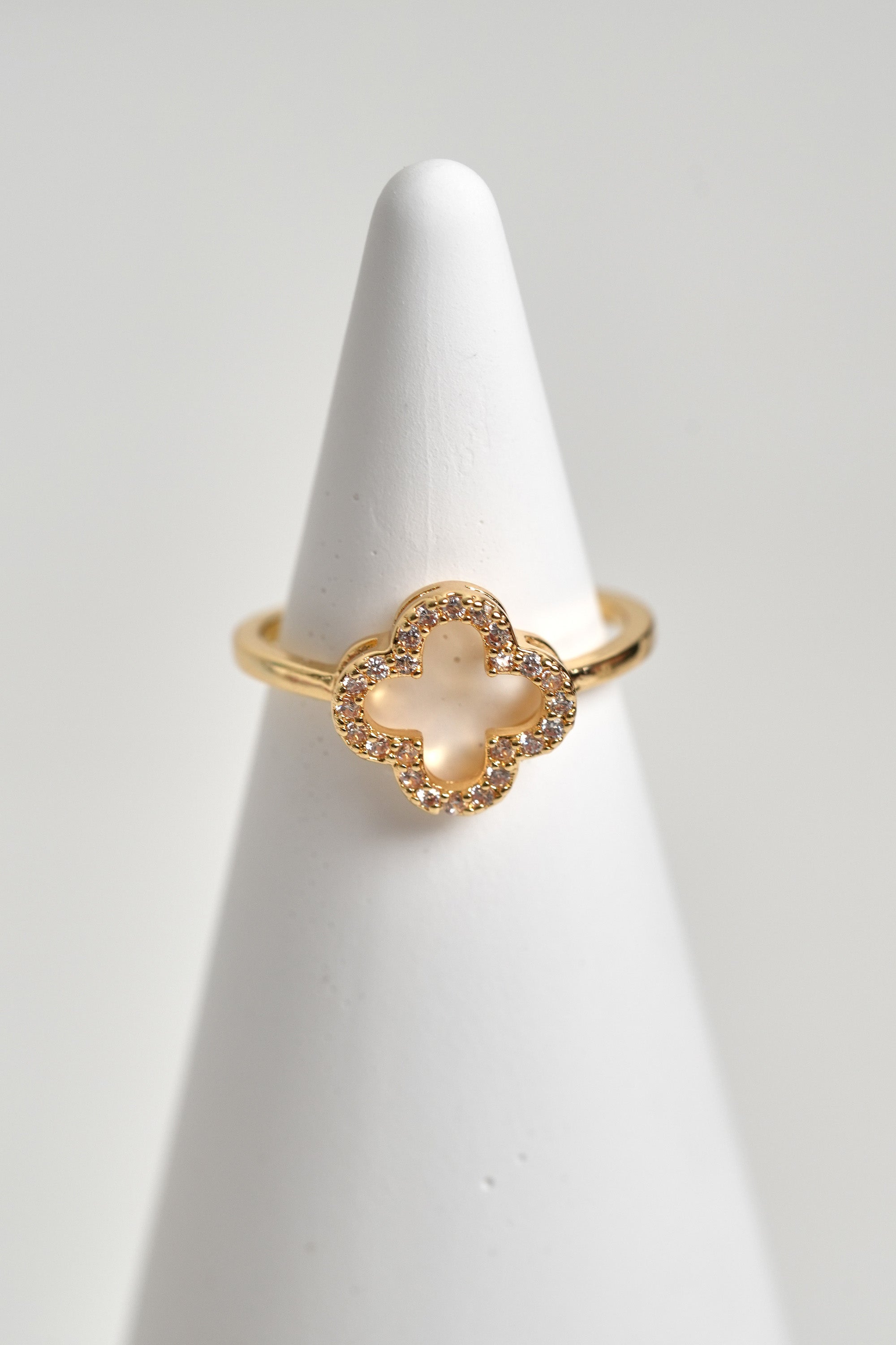 Şans Dokunuşu 14K Altın Kaplama Vintage Yüzük