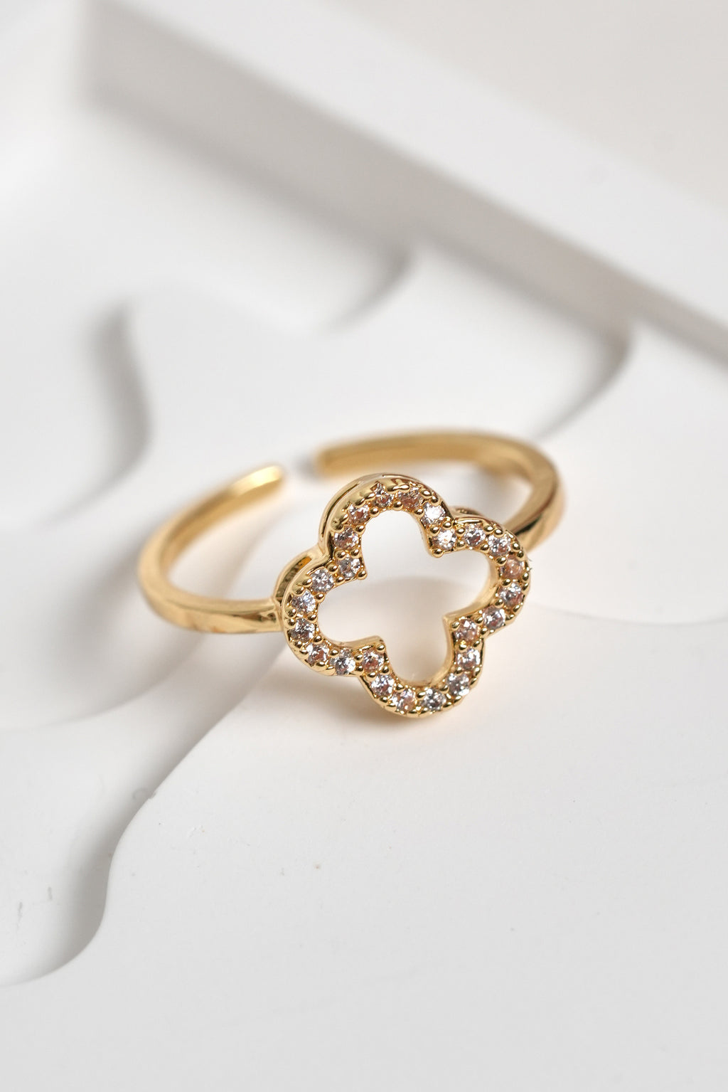 Şans Dokunuşu 14K Altın Kaplama Vintage Yüzük