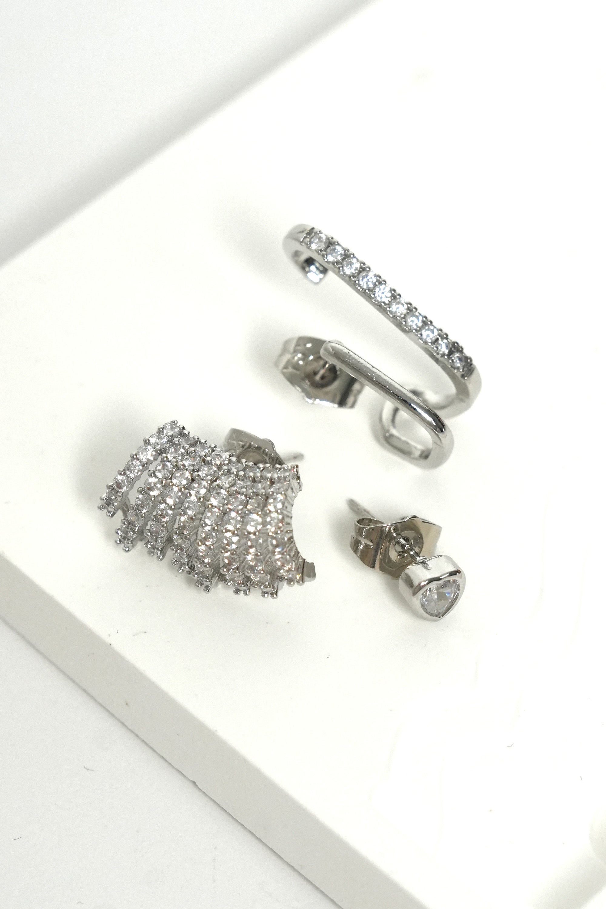 Kristal Zırh Çoklu Luxe Küpe