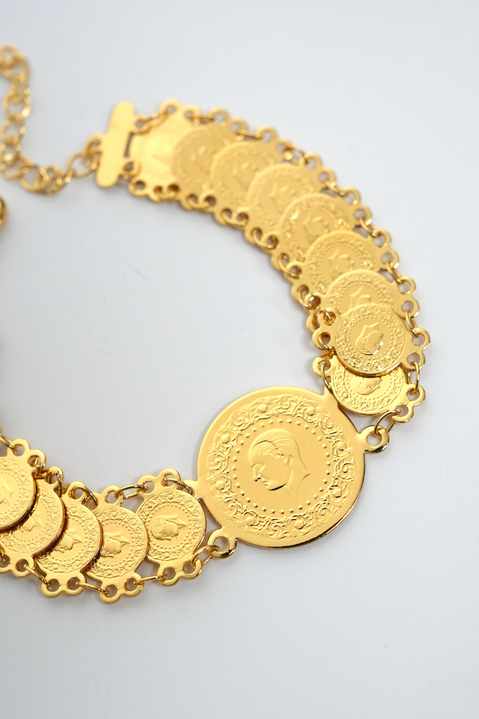 Ata Mührü Zinciri 22K Altın Kaplama Bileklik