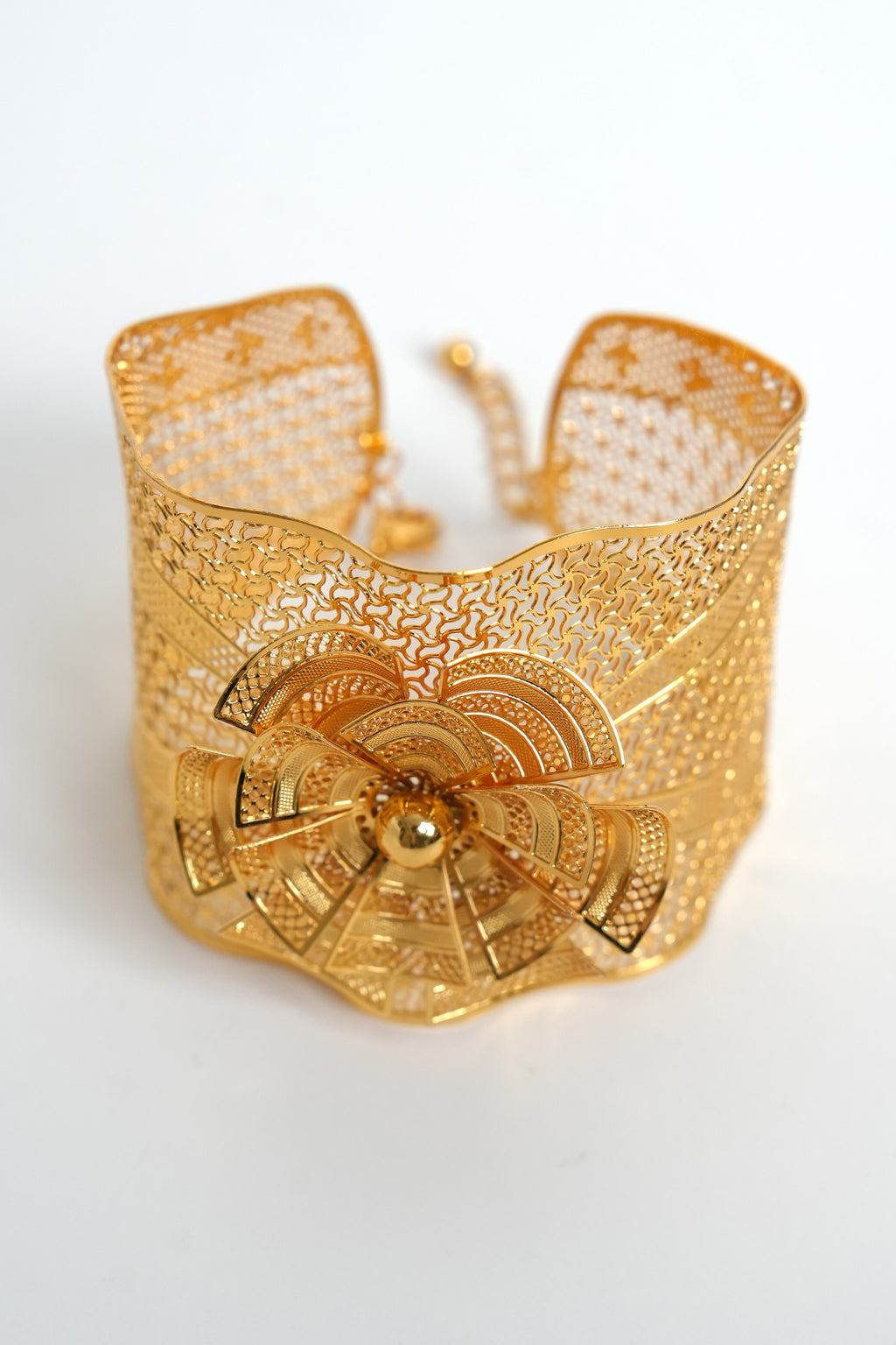 Altın Telkâri Şah İmzası 22K Altın Kaplama Kelepçe