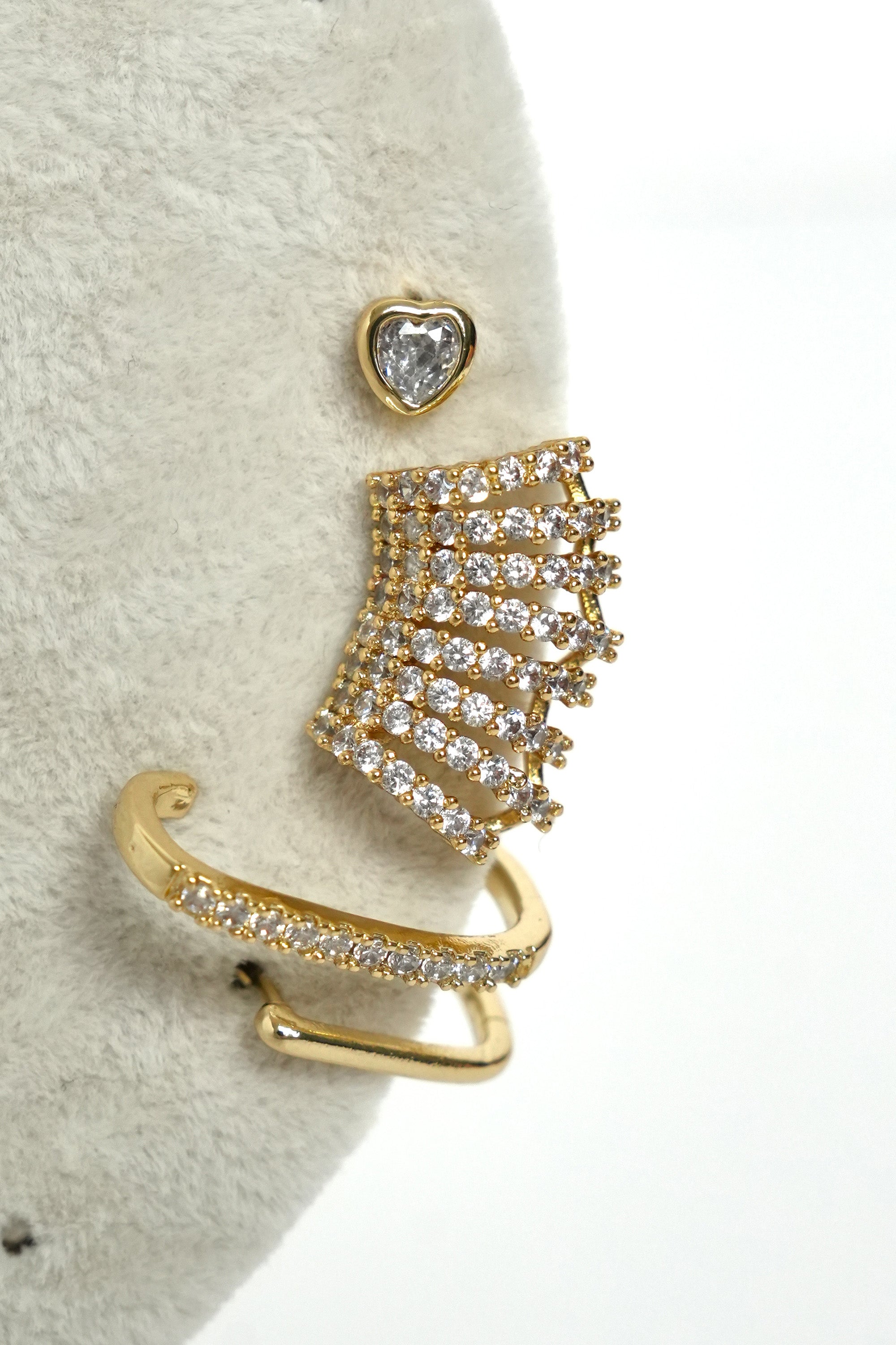 Kristal Zırh Çoklu Luxe Küpe