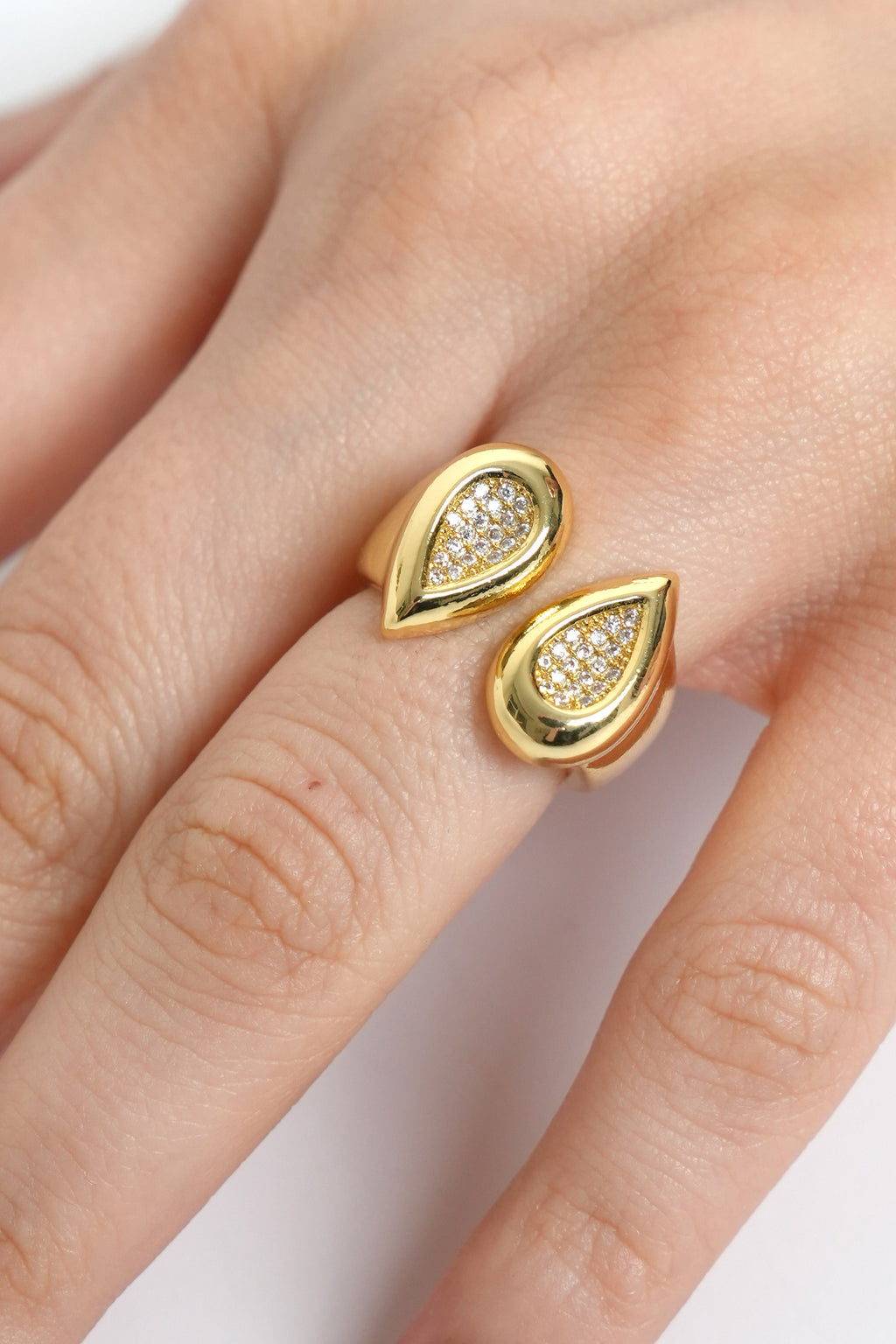 Altın Damla İmzası Eklem Stainless Yüzük