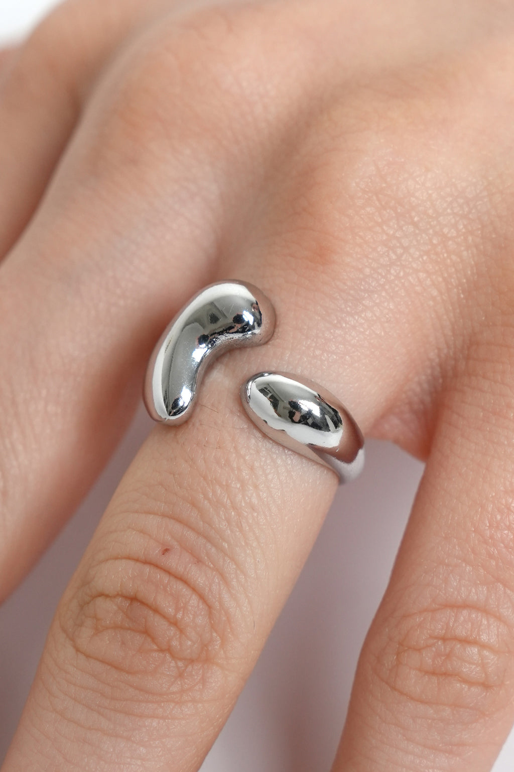 Dalga Çekimi Eklem Stainless Yüzük