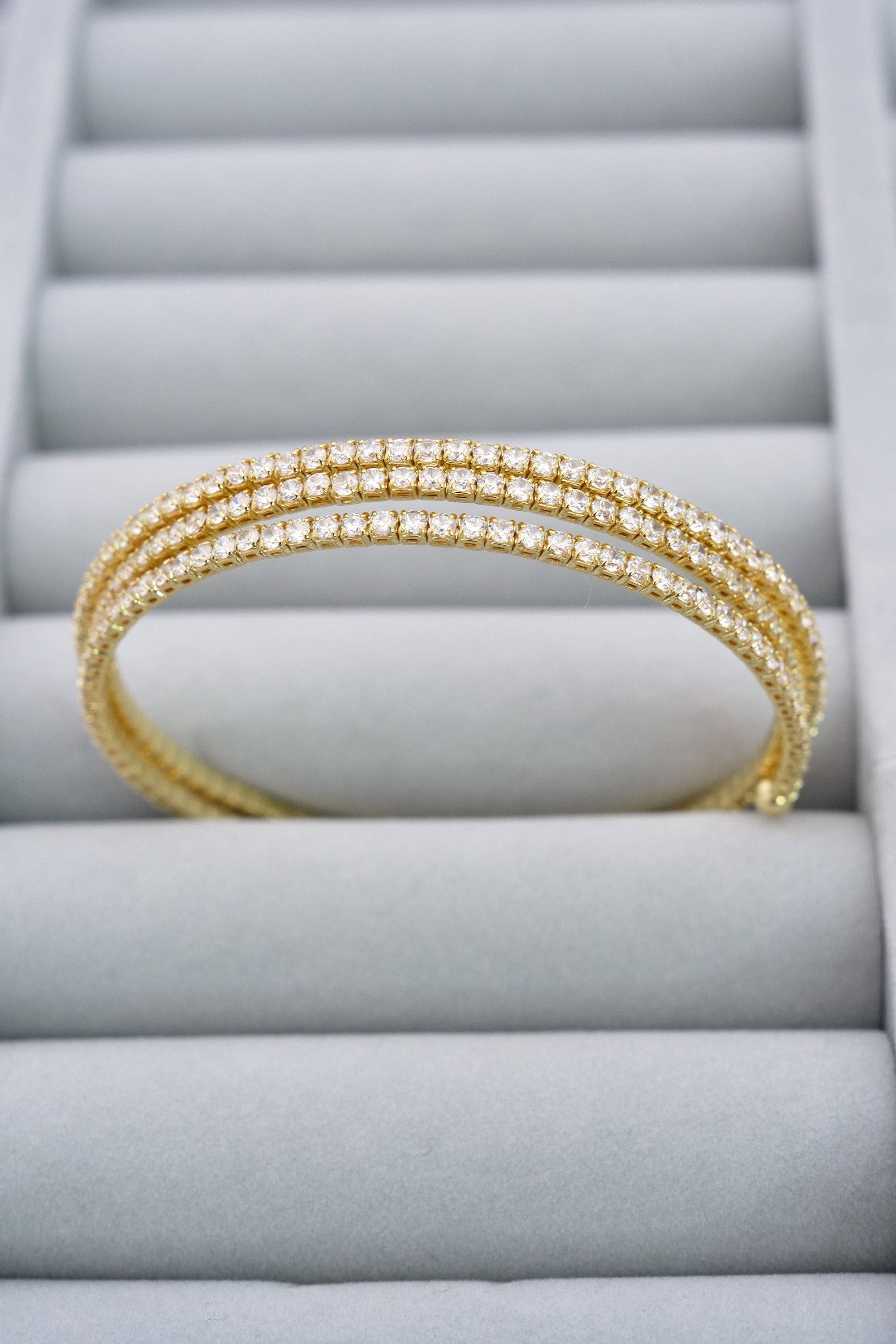 Işıltı Tüneli 14K Altın Kaplama Luxe Bileklik