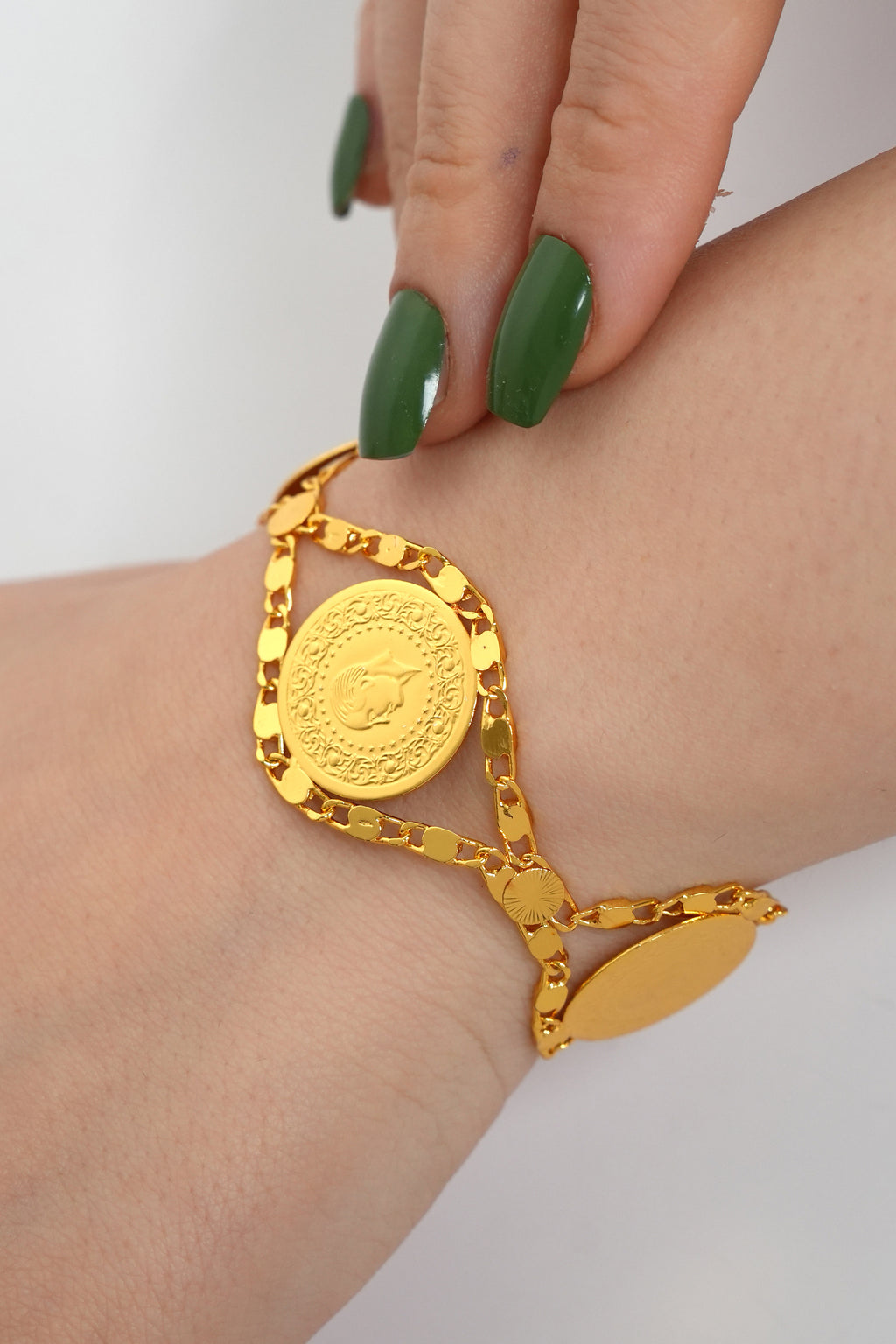 Cumhuriyet Bağı 22K Altın Kaplama Bileklik