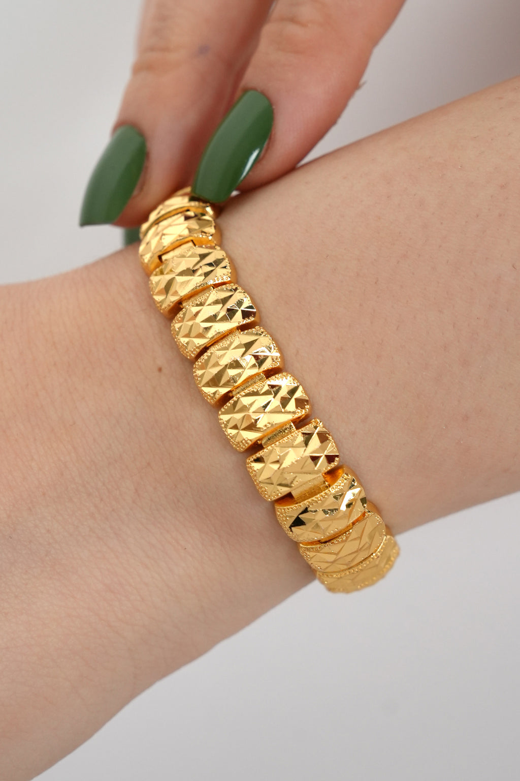 Altın Zırh 22K Altın Kaplama Bileklik