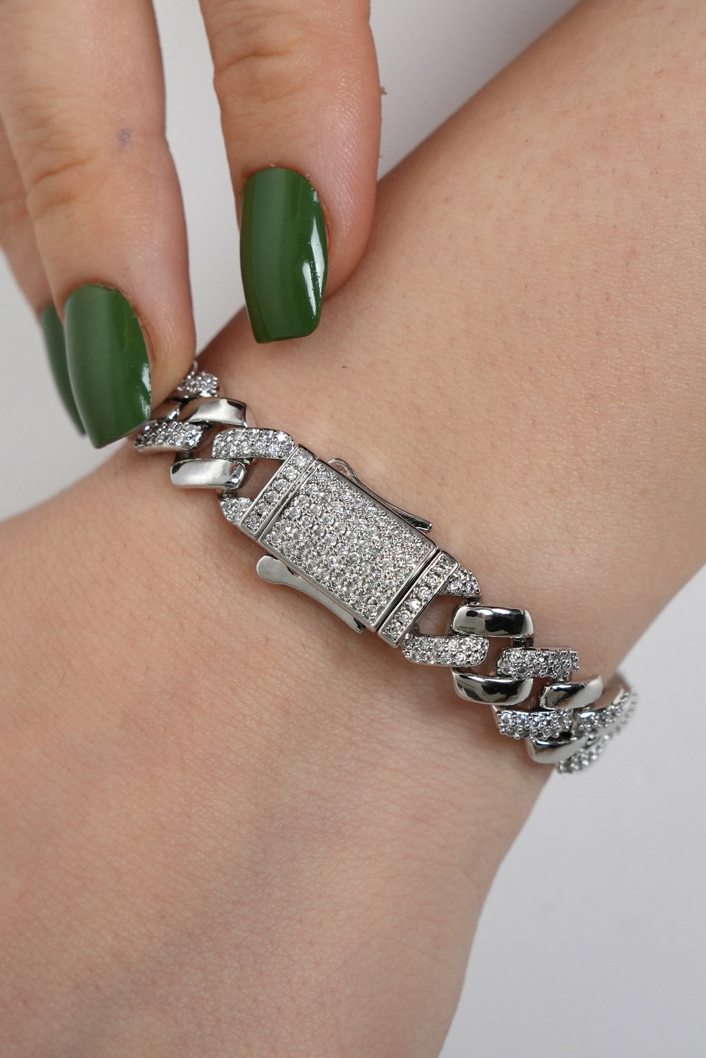 Elmas Akışı 22K Altın Kaplama Bileklik