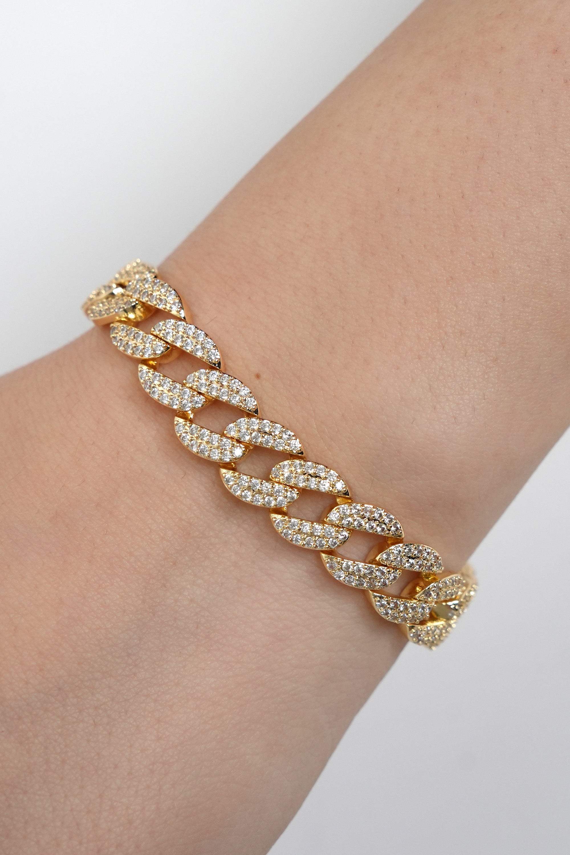 Işıltı Zinciri Gurmet 22K Altın Kaplama Bileklik