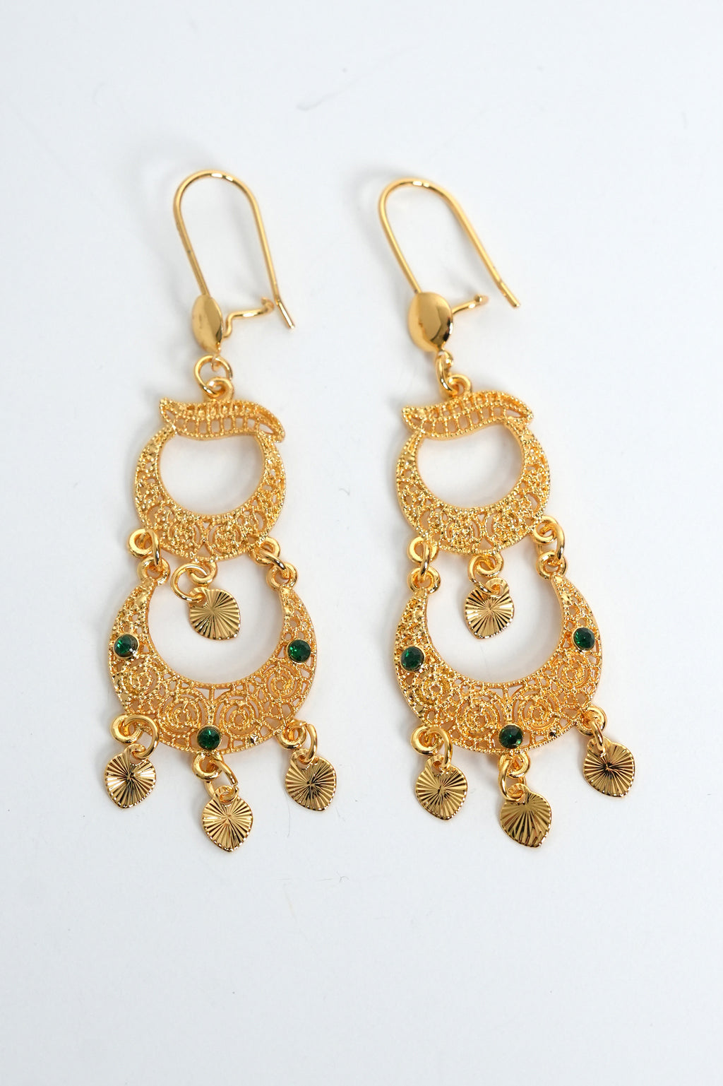 Saray Işığı Telkâri 22K Altın Kaplama Küpe