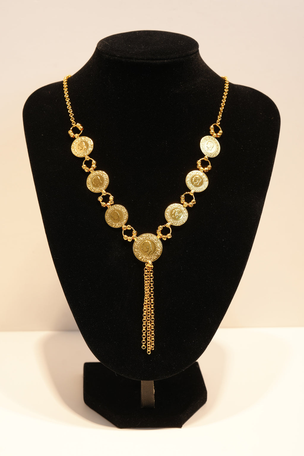 İhtişam Zinciri 22K Altın Kaplama Kolye