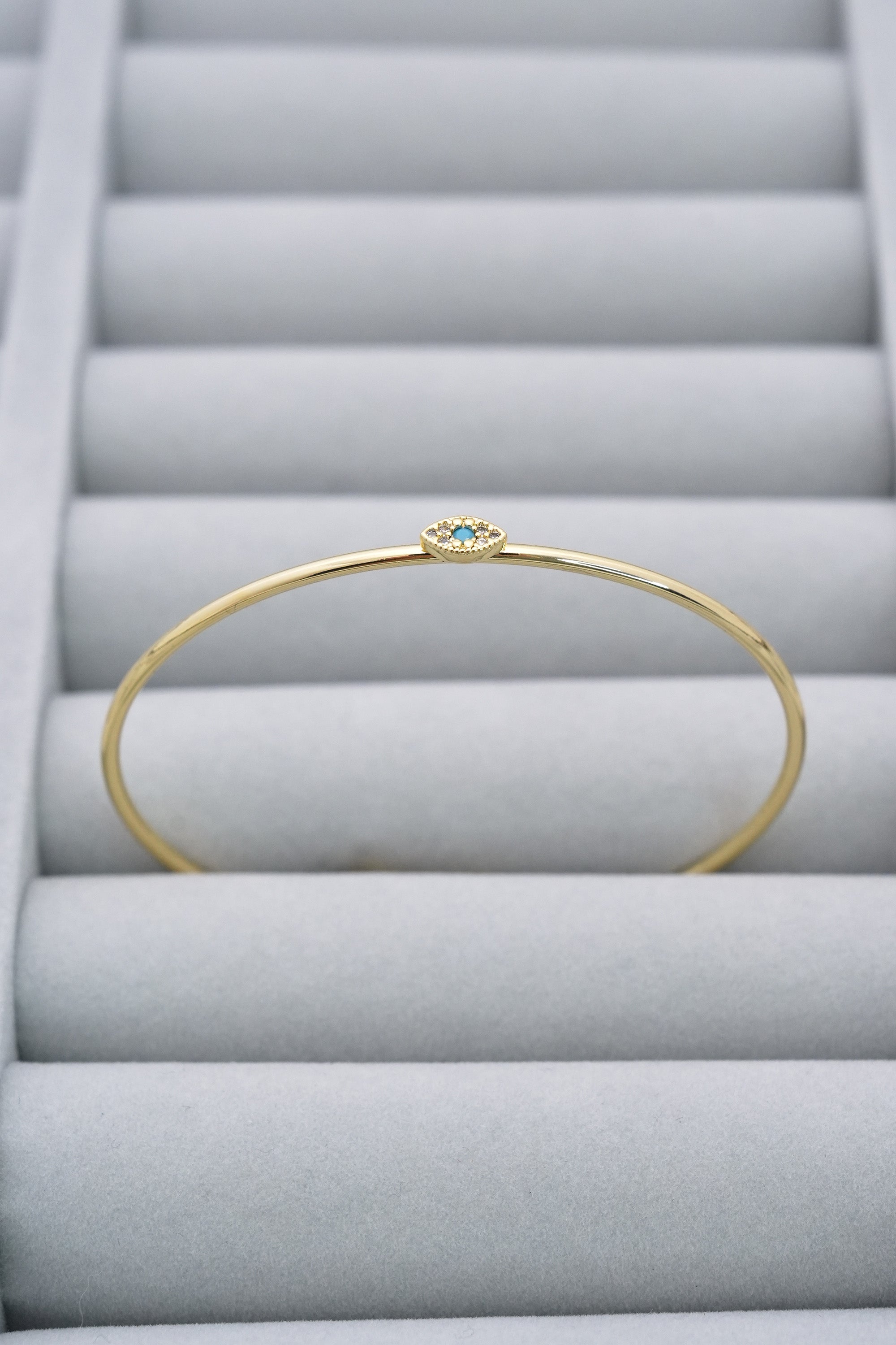 Göz Tanesi 14K Altın Kaplama Luxe Bileklik