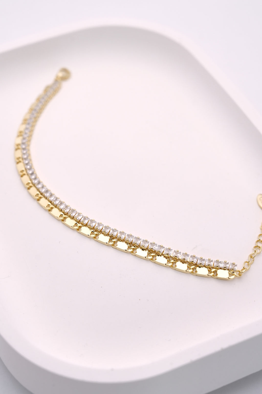 Işıltı Rayı 14K Altın Kaplama Luxe Bileklik