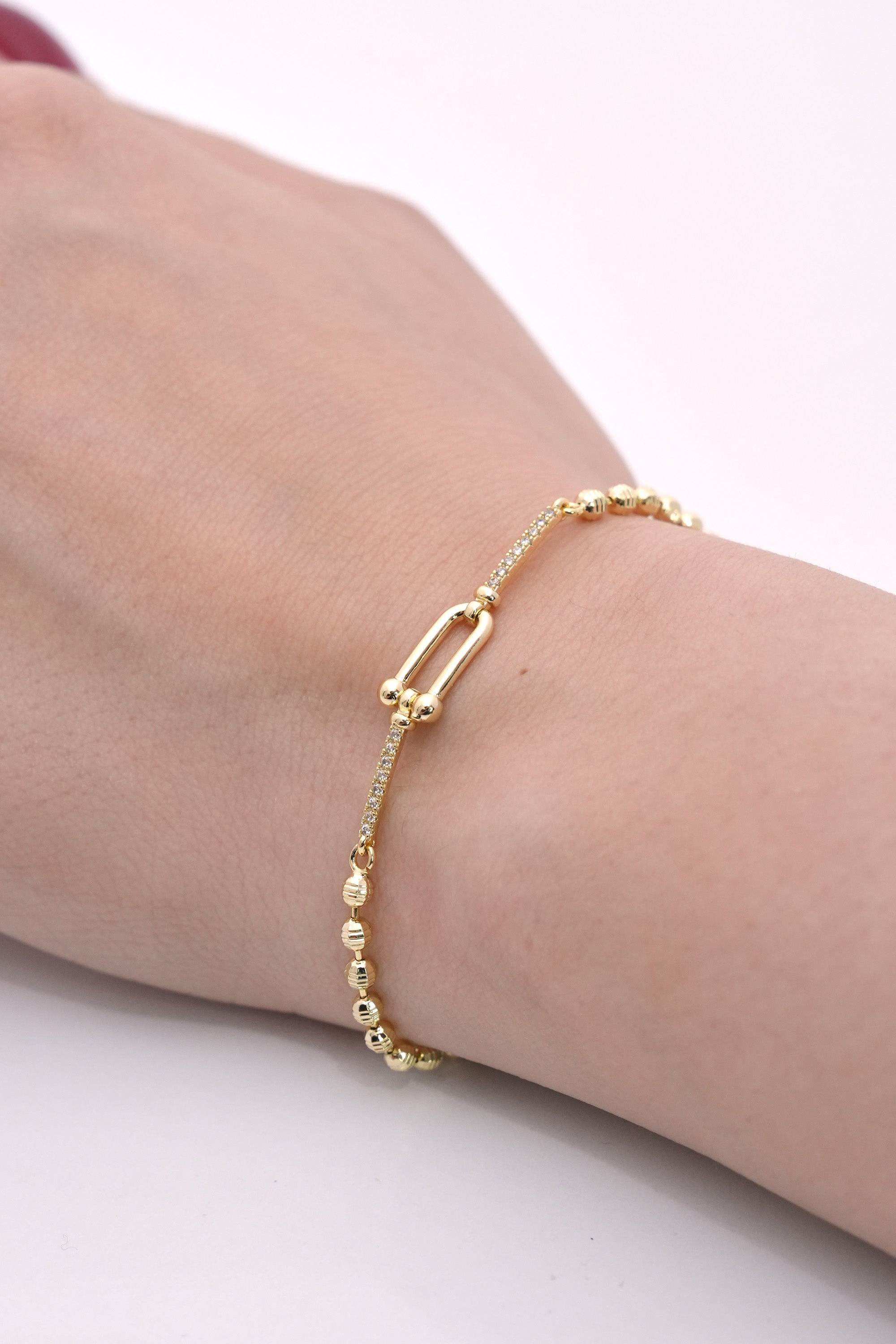 İnce Bağ 14K Altın Kaplama Luxe Bileklik